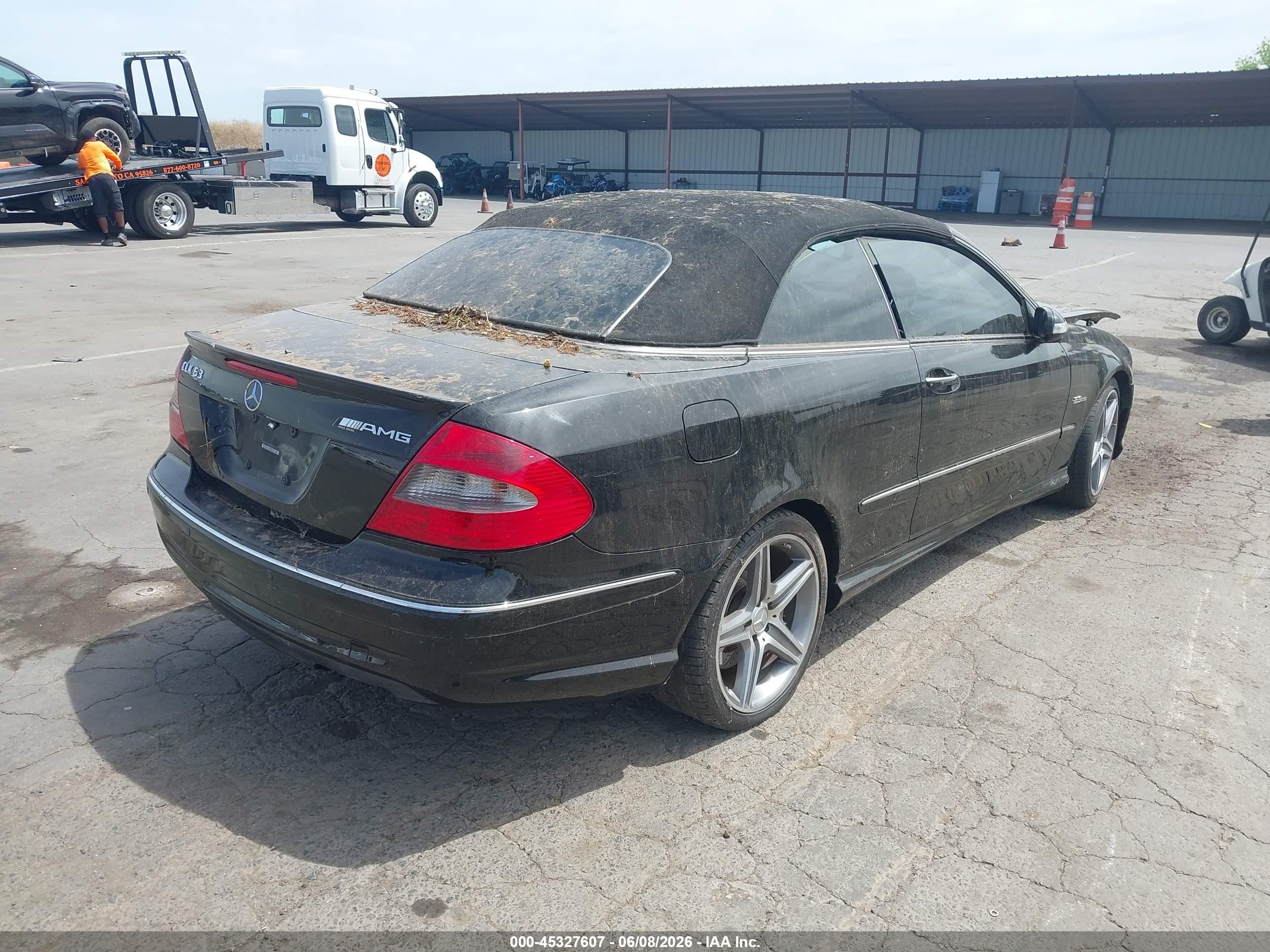 2008 Mercedes-benz Clk 63 Amg   Черный vin: WDBTK77G78T089478