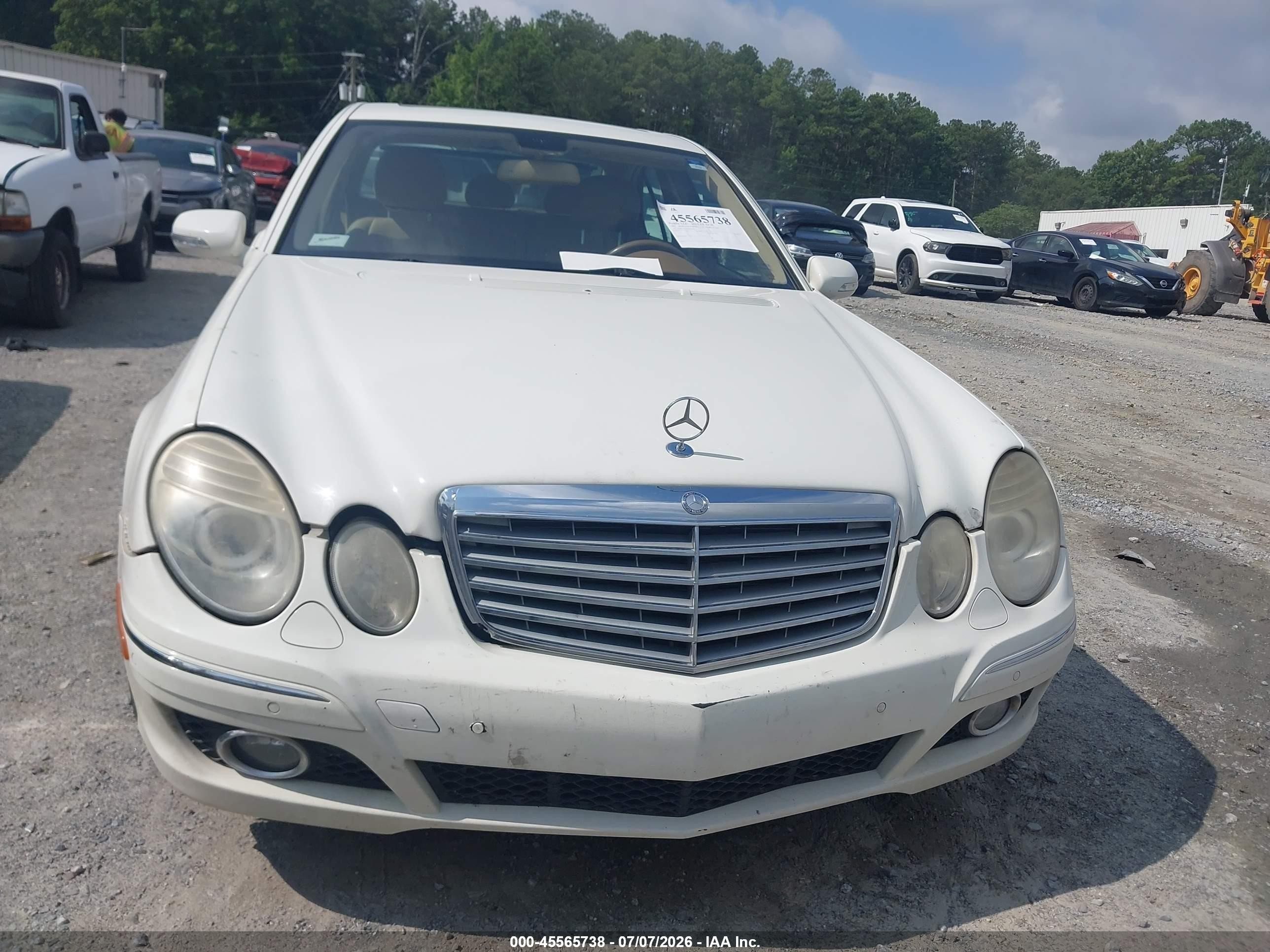 2007 Mercedes-benz E 320 Bluetec   White vin: WDBUF22X67B101000