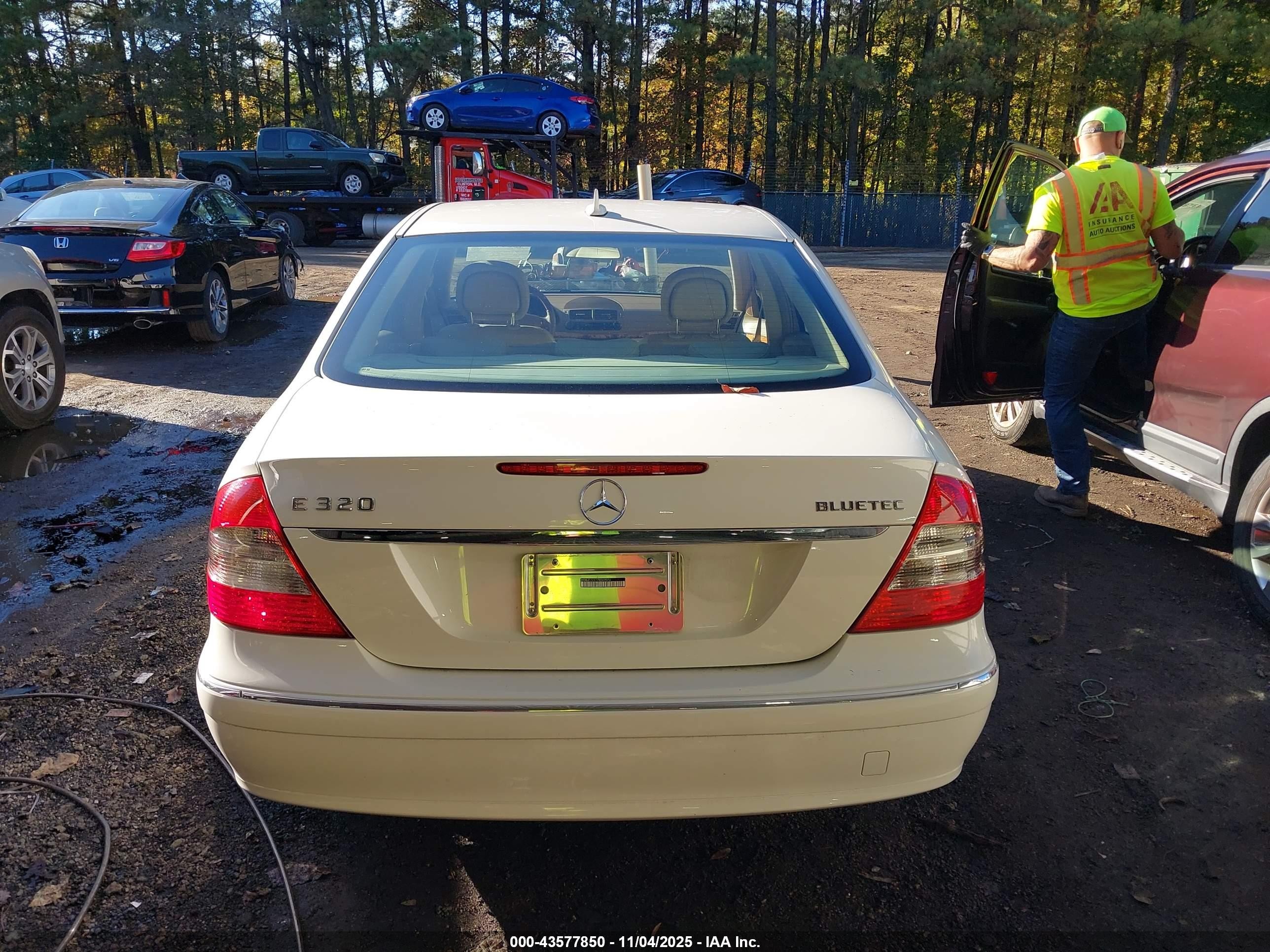2007 Mercedes-benz E 320 Bluetec   Белый vin: WDBUF22X77B049070