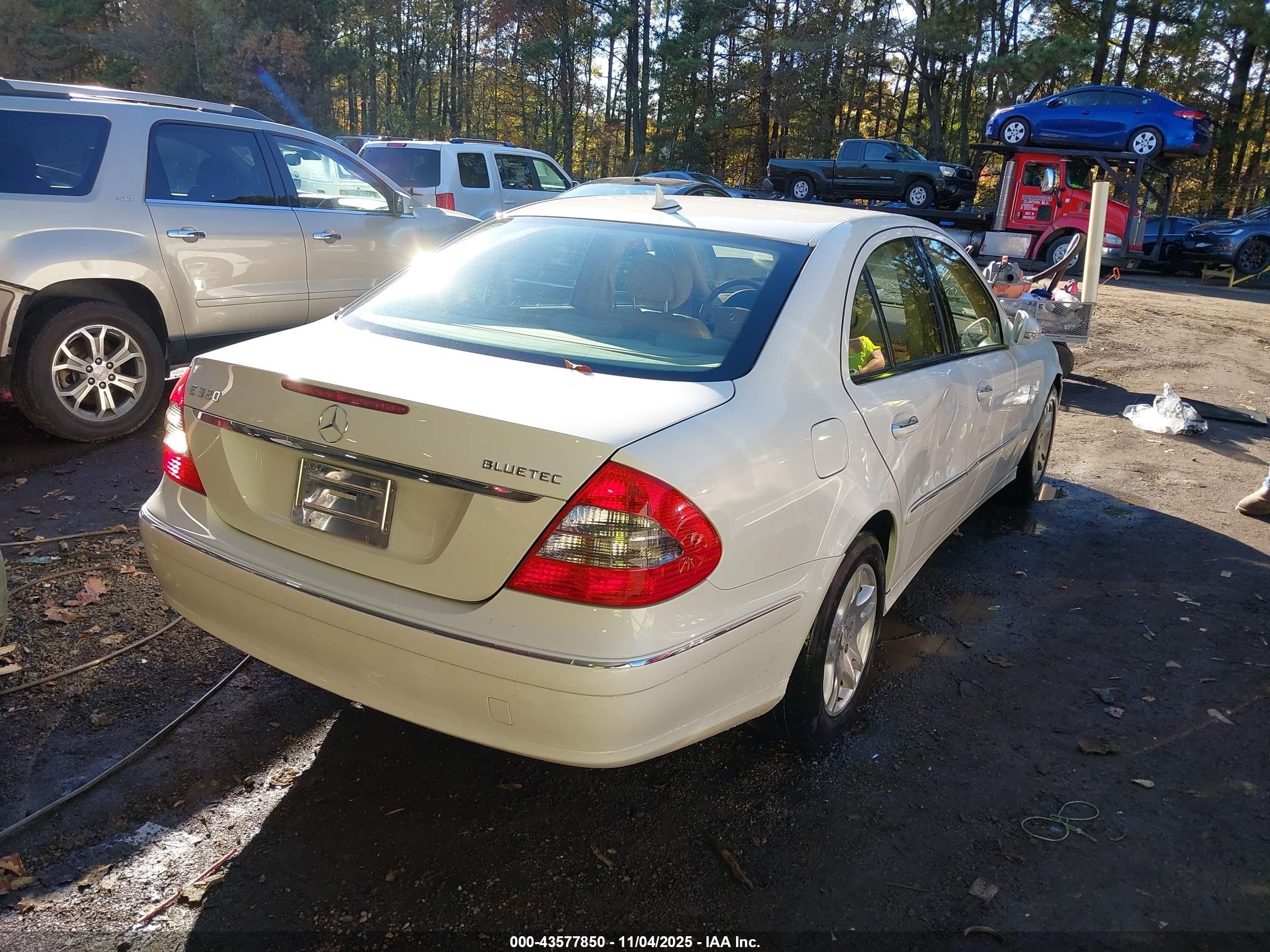 2007 Mercedes-benz E 320 Bluetec   Белый vin: WDBUF22X77B049070