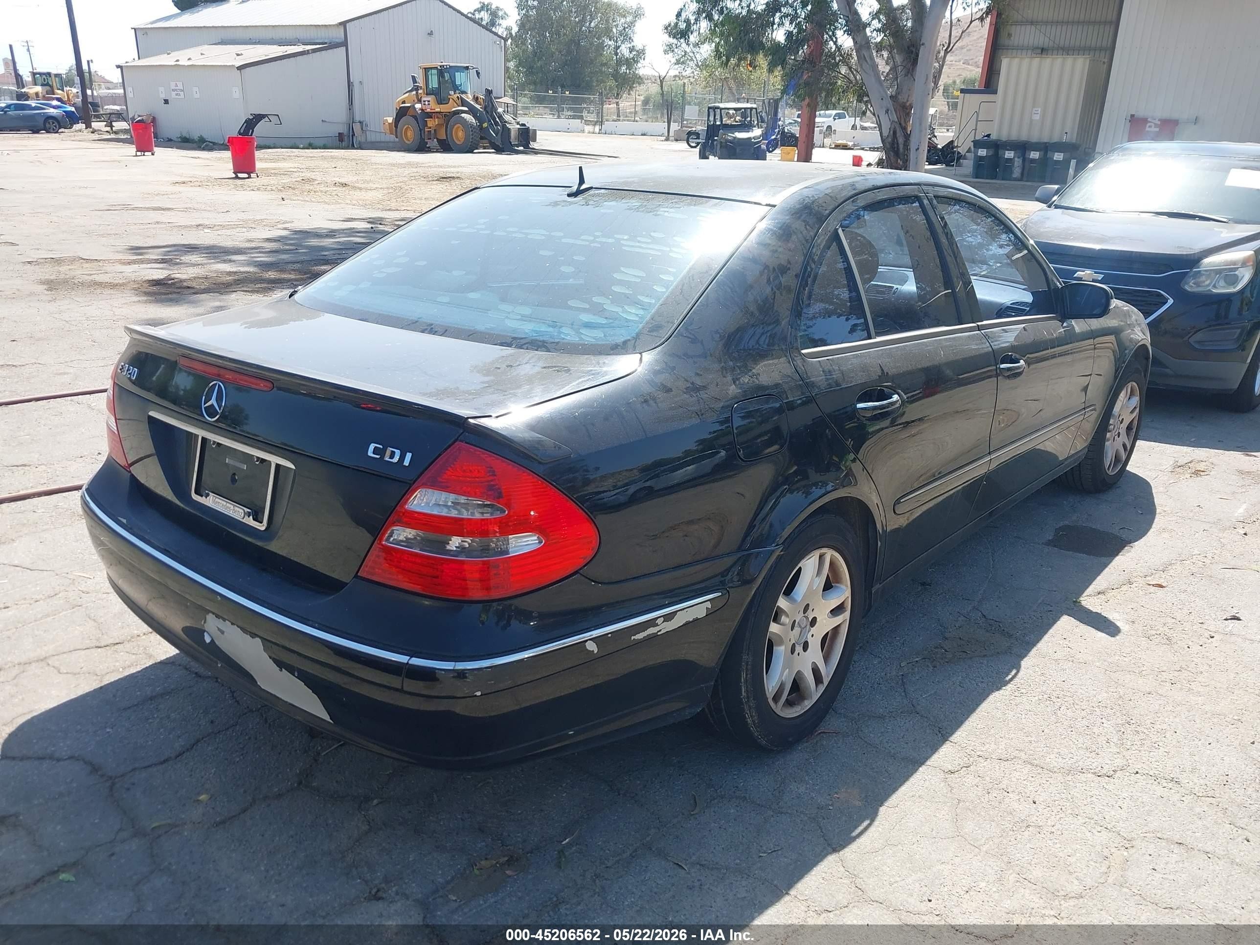 2005 Mercedes-benz E 320 Cdi   Черный vin: WDBUF26J55A666136
