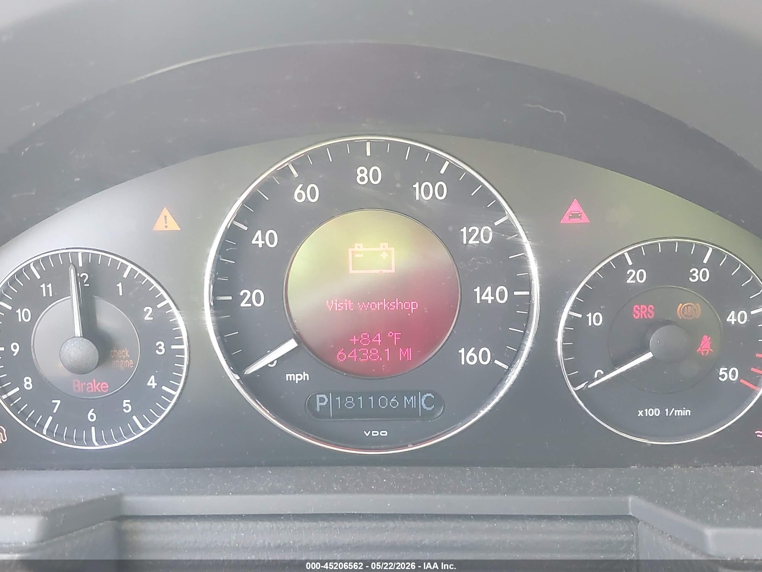 2005 Mercedes-benz E 320 Cdi   Черный vin: WDBUF26J55A666136