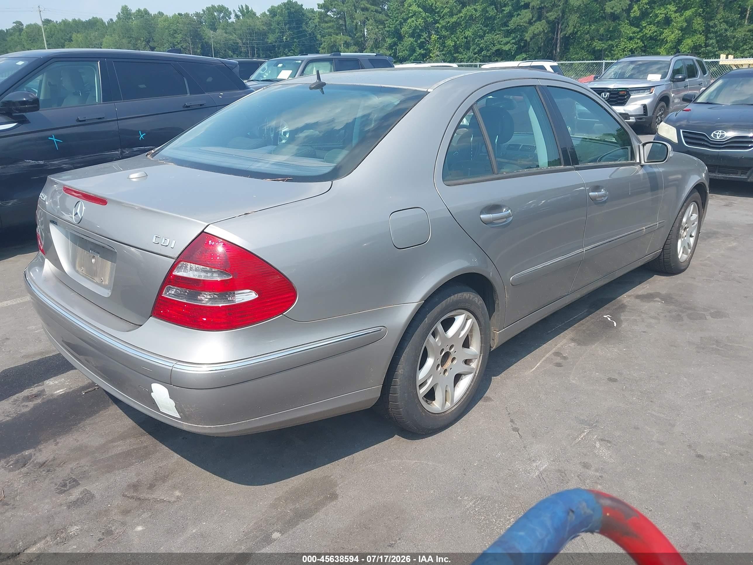 2005 Mercedes-benz E 320 Cdi Gray vin: WDBUF26J85A762827