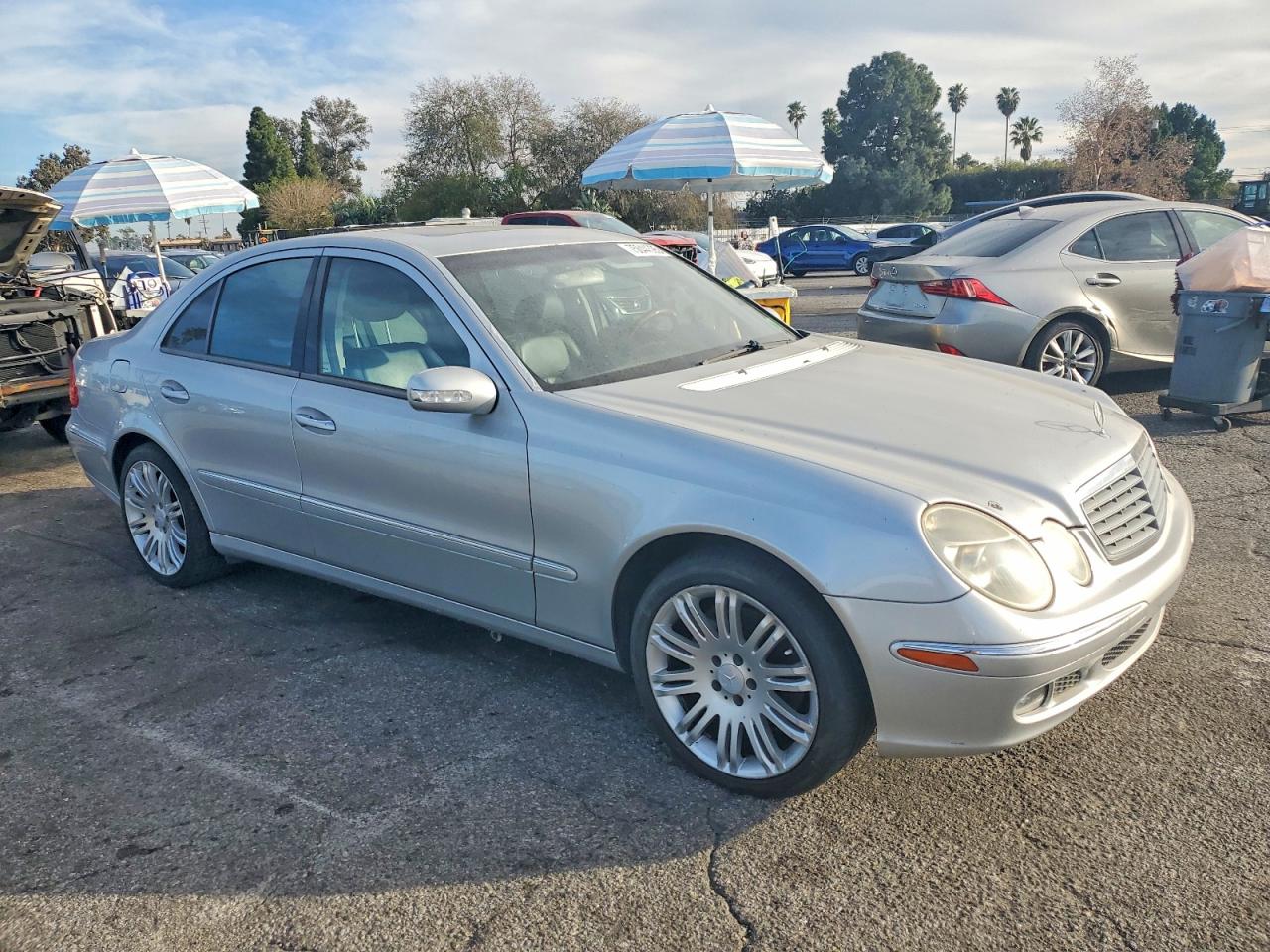 2006 Mercedes-benz E 350 Silver vin: WDBUF56J06A799891