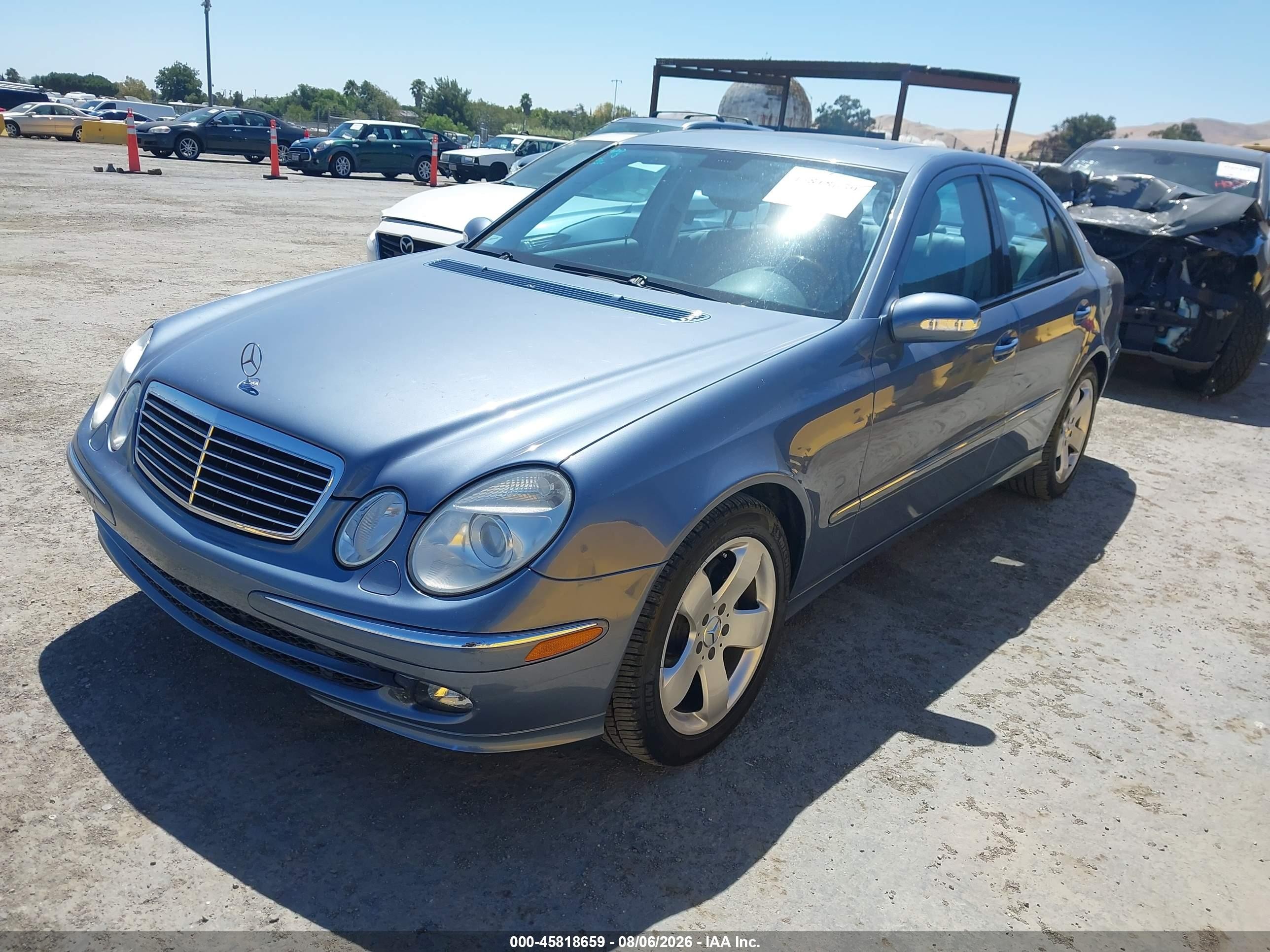 2006 Mercedes-benz E 350 Blue vin: WDBUF56J26A801804