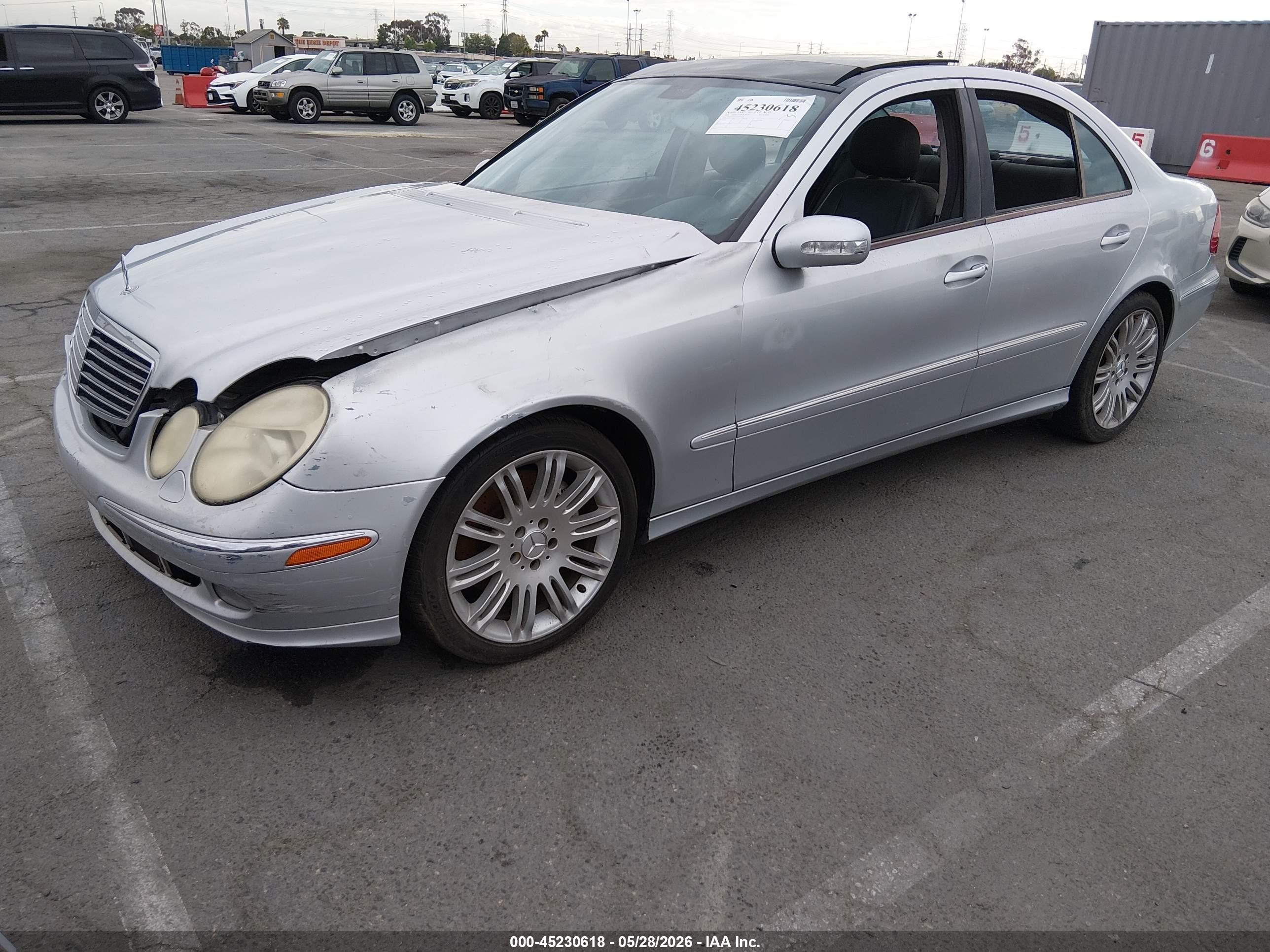 2006 Mercedes-benz E-class 3.5l Silver vin: WDBUF56J36A976126