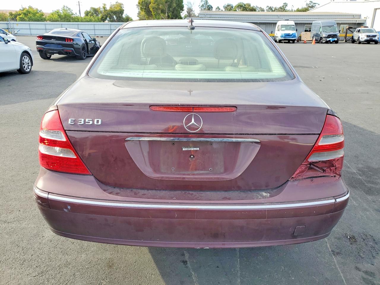 2006 Mercedes-benz E 350 Burgundy vin: WDBUF56J66A913604