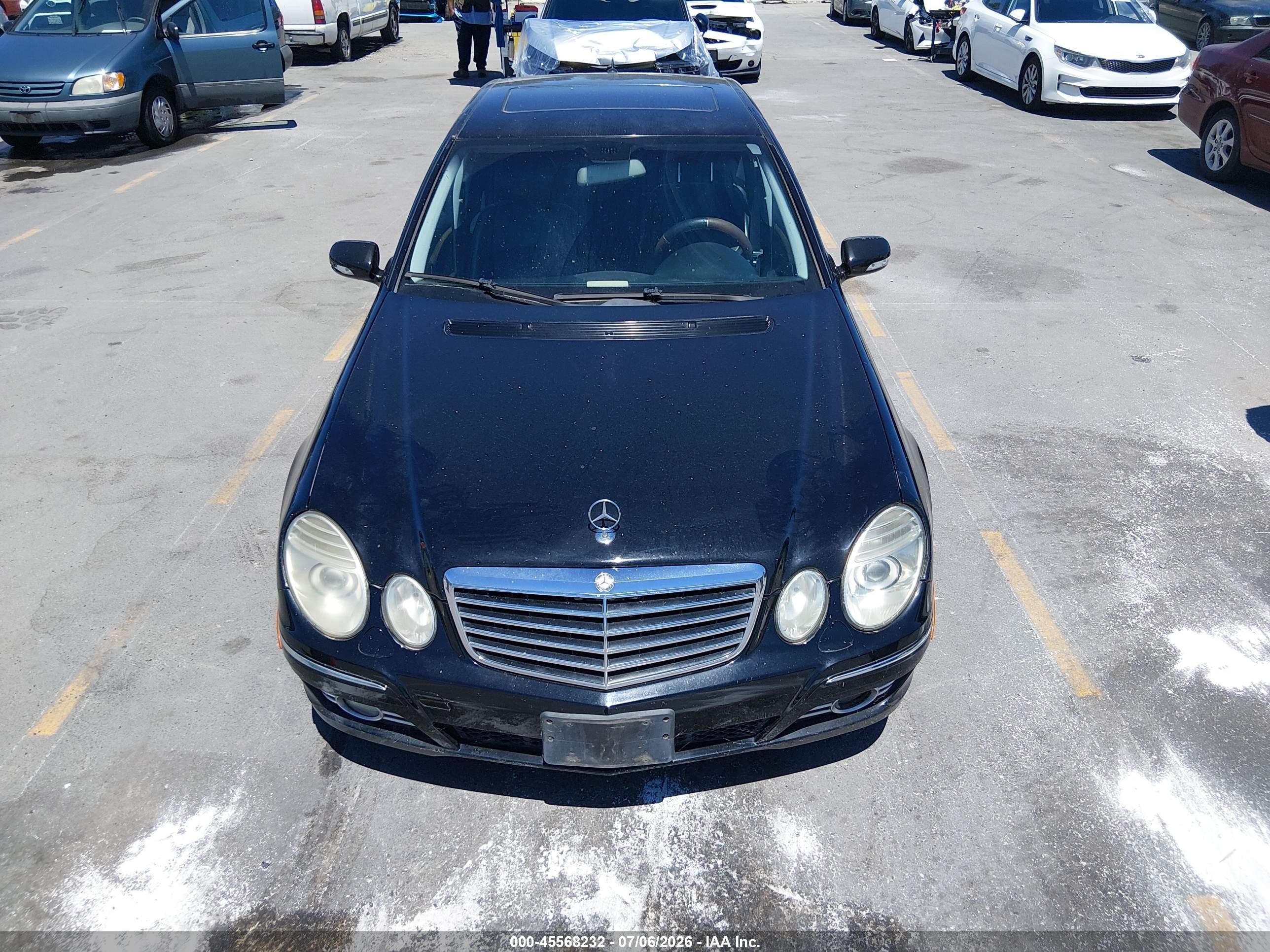 2007 Mercedes-benz E 350   Черный vin: WDBUF56X07B070709