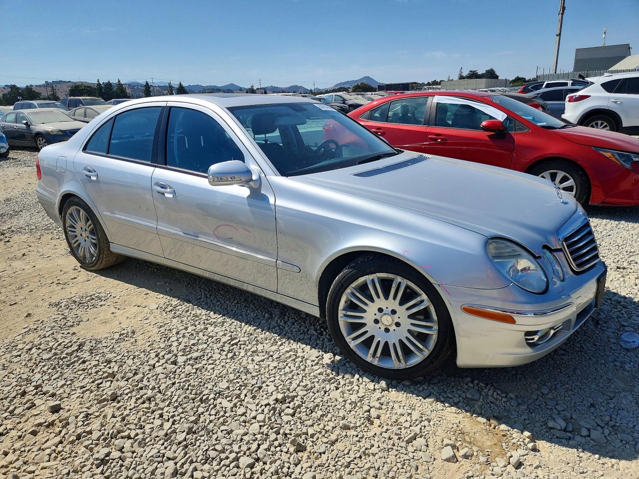 2008 Mercedes-benz E 350 Silver vin: WDBUF56X08B228516
