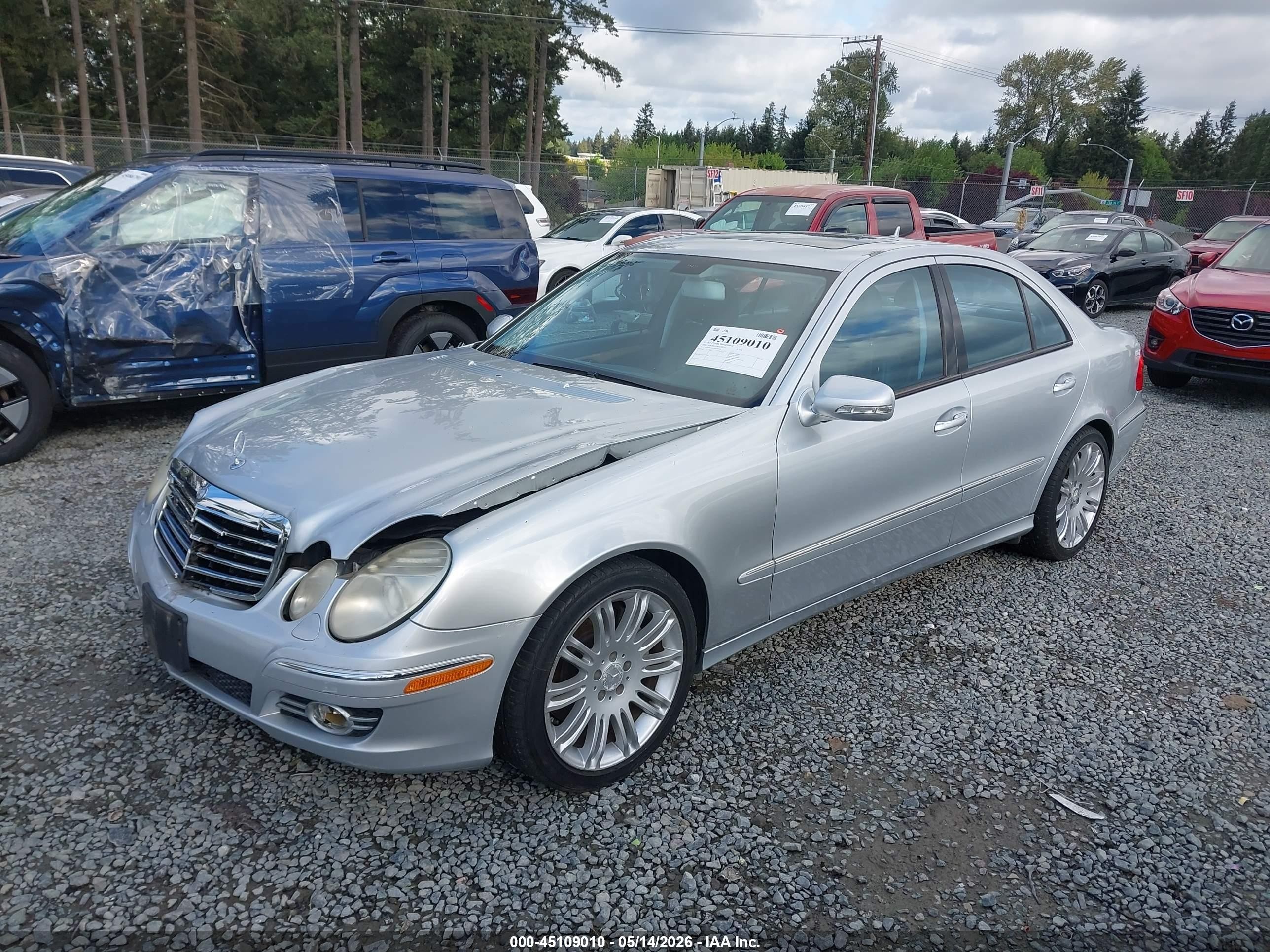2008 Mercedes-benz E 350   Gray vin: WDBUF56X18B246748