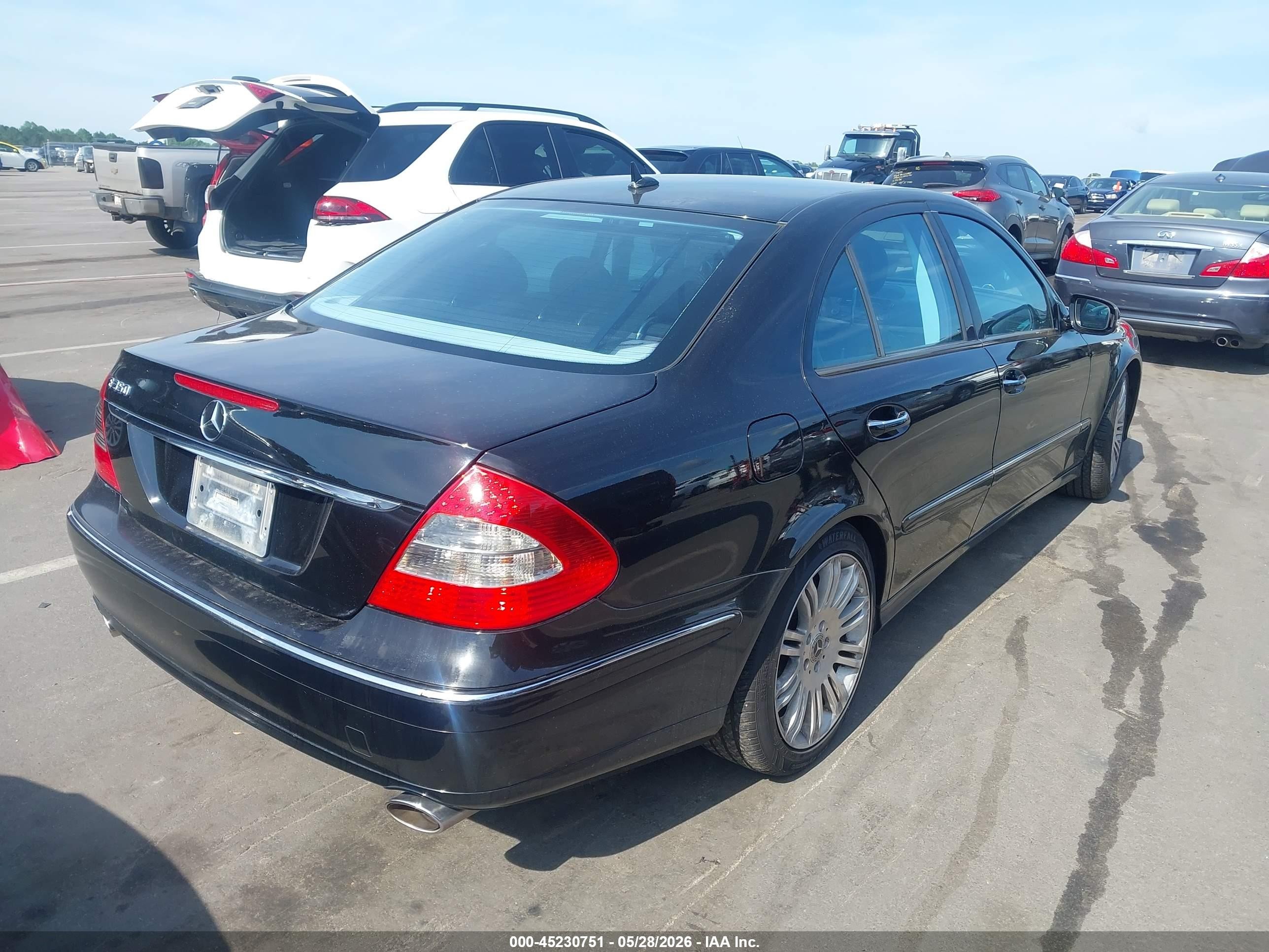 2007 Mercedes-benz E 350   Black vin: WDBUF56X27B079167