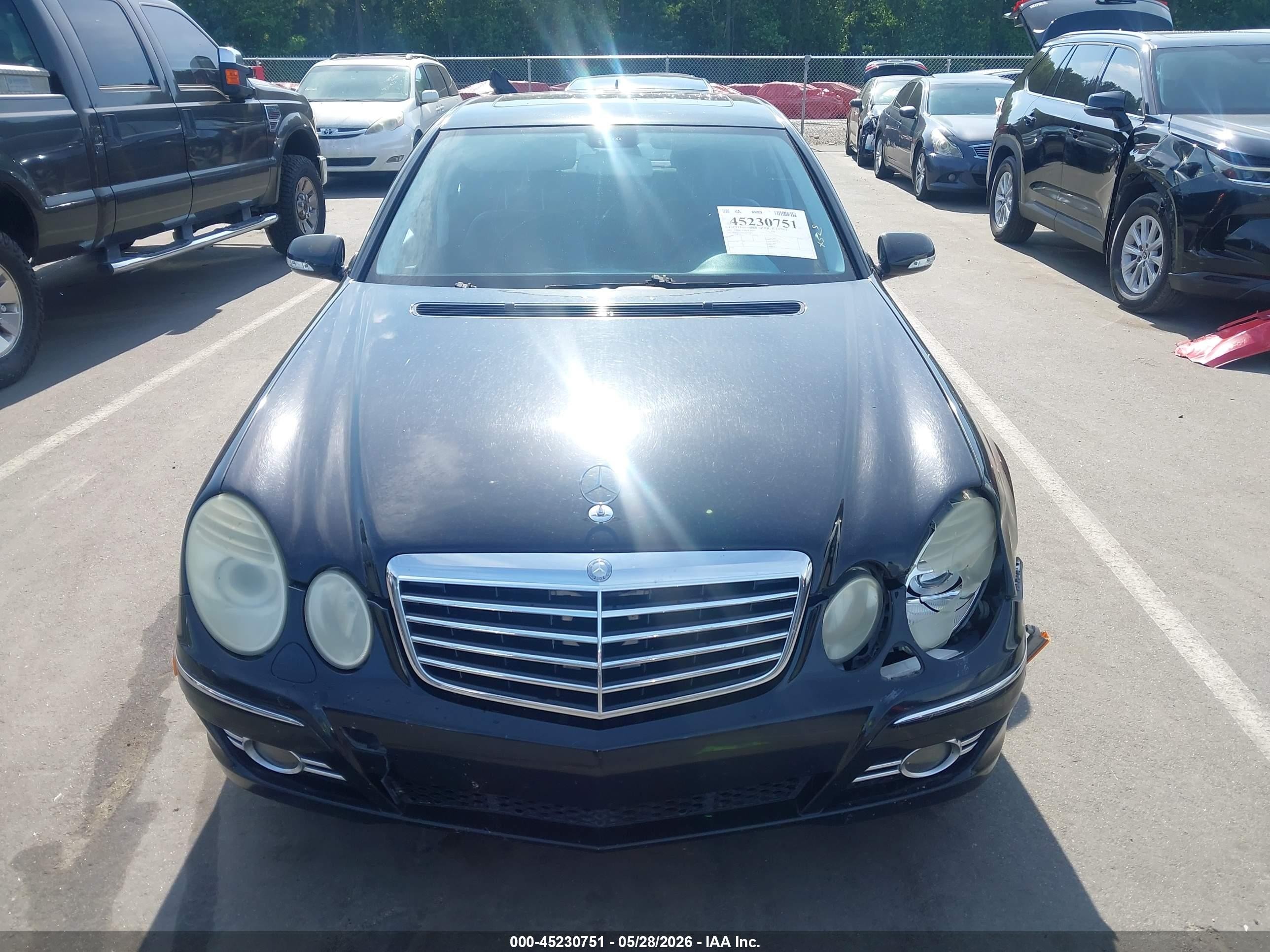 2007 Mercedes-benz E 350   Black vin: WDBUF56X27B079167