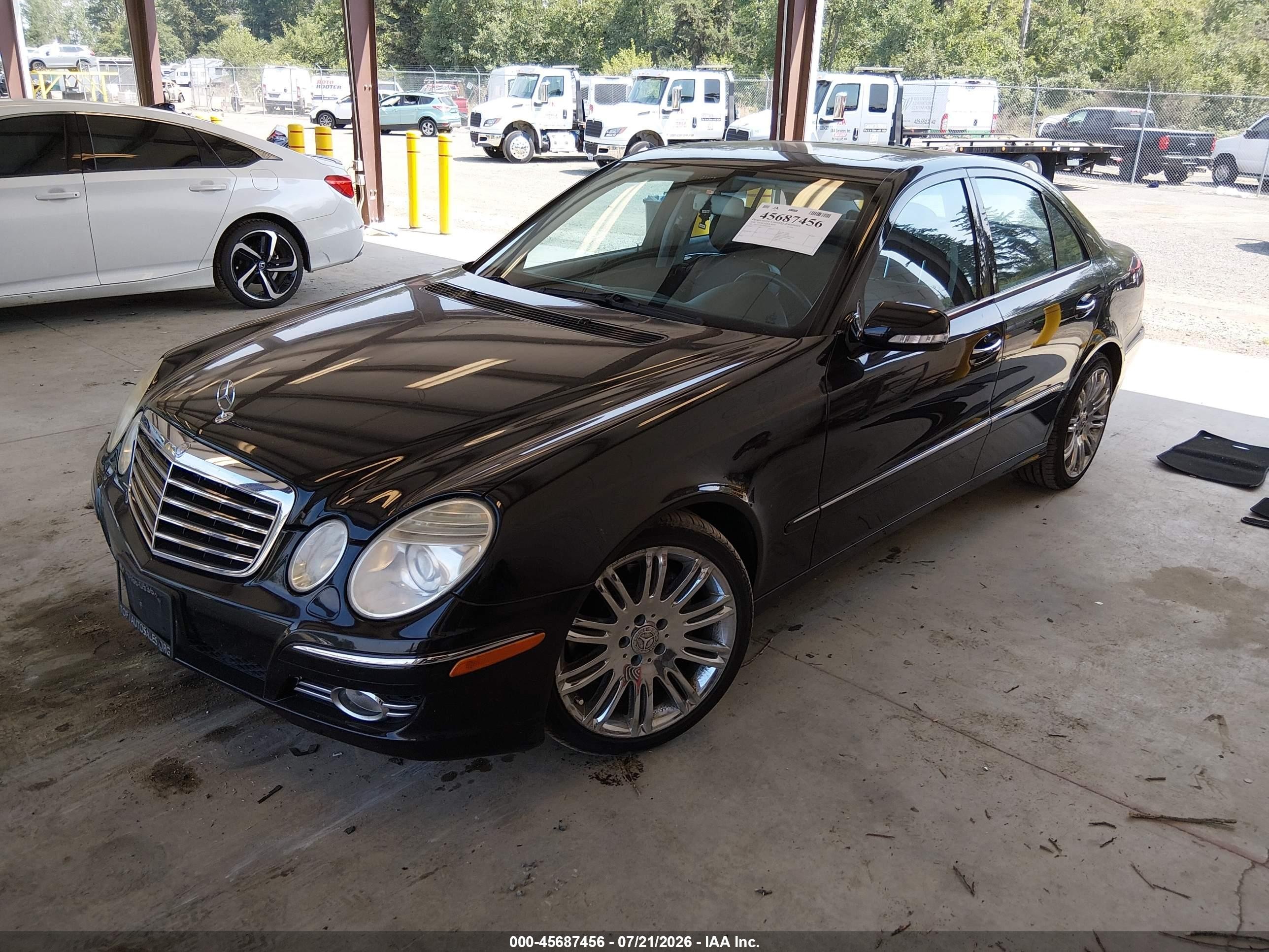 2008 Mercedes-benz E 350   Черный vin: WDBUF56X28B294100