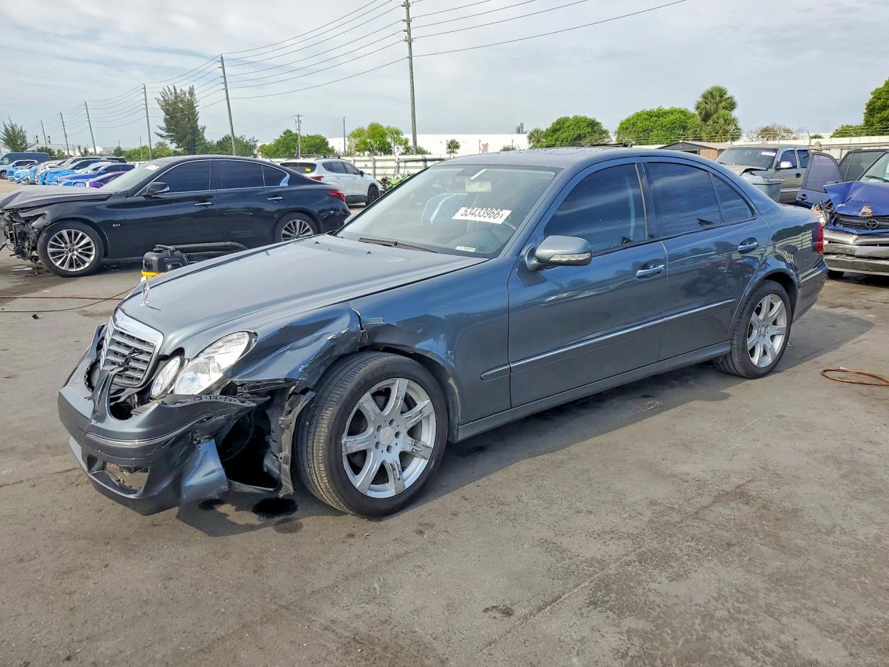 2008 Mercedes-benz E 350 Серый vin: WDBUF56X28B358541