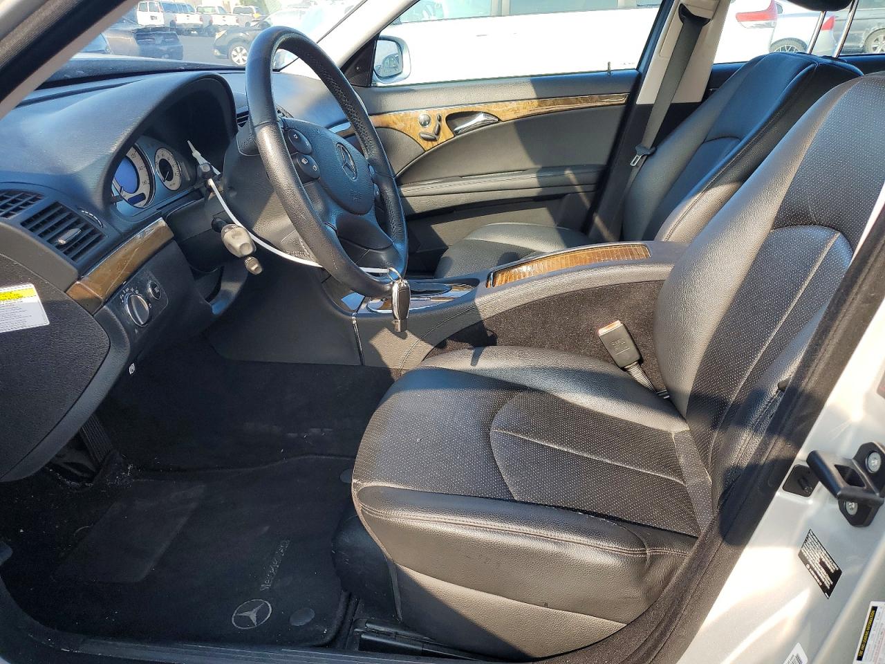 2007 Mercedes-benz E 350 Silver vin: WDBUF56X37B070722