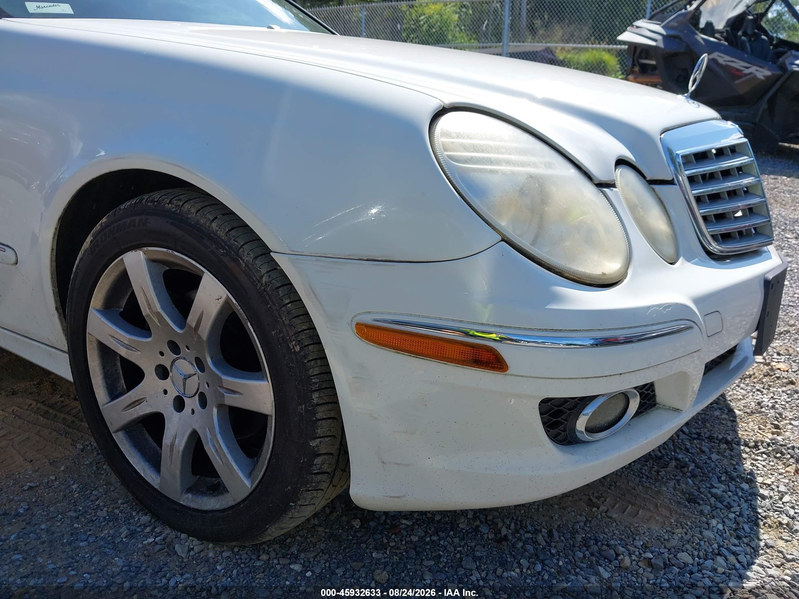 2007 Mercedes-benz E 350 White vin: WDBUF56X47B024719