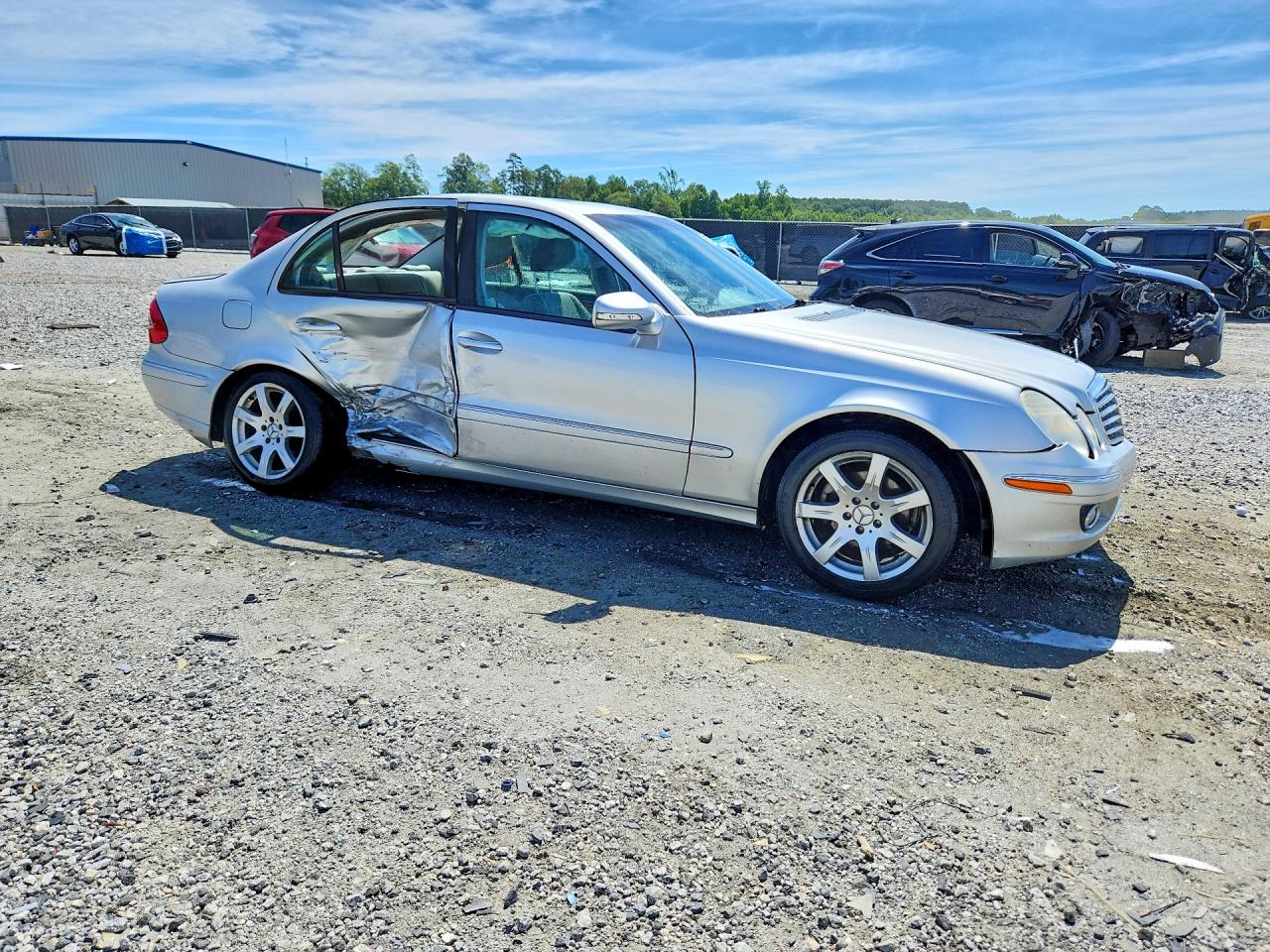 2007 Mercedes-benz E 350 Silver vin: WDBUF56X47B077727