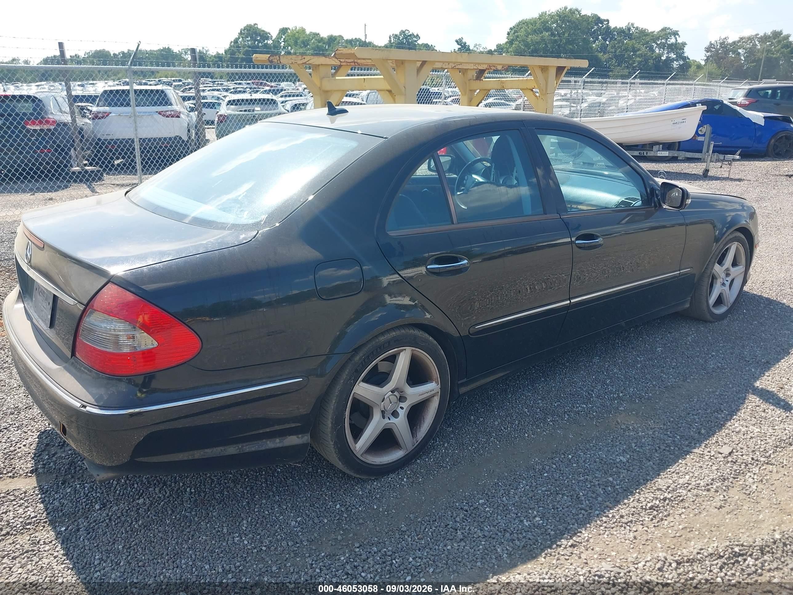 2009 Mercedes-benz E 350   Black vin: WDBUF56X49B426162