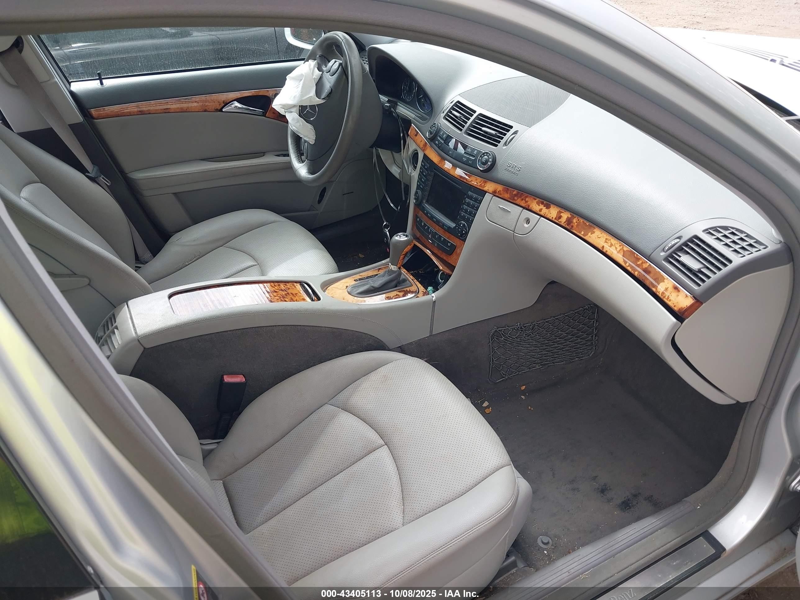 2007 Mercedes-benz E 350   Серебряный vin: WDBUF56X57B015012