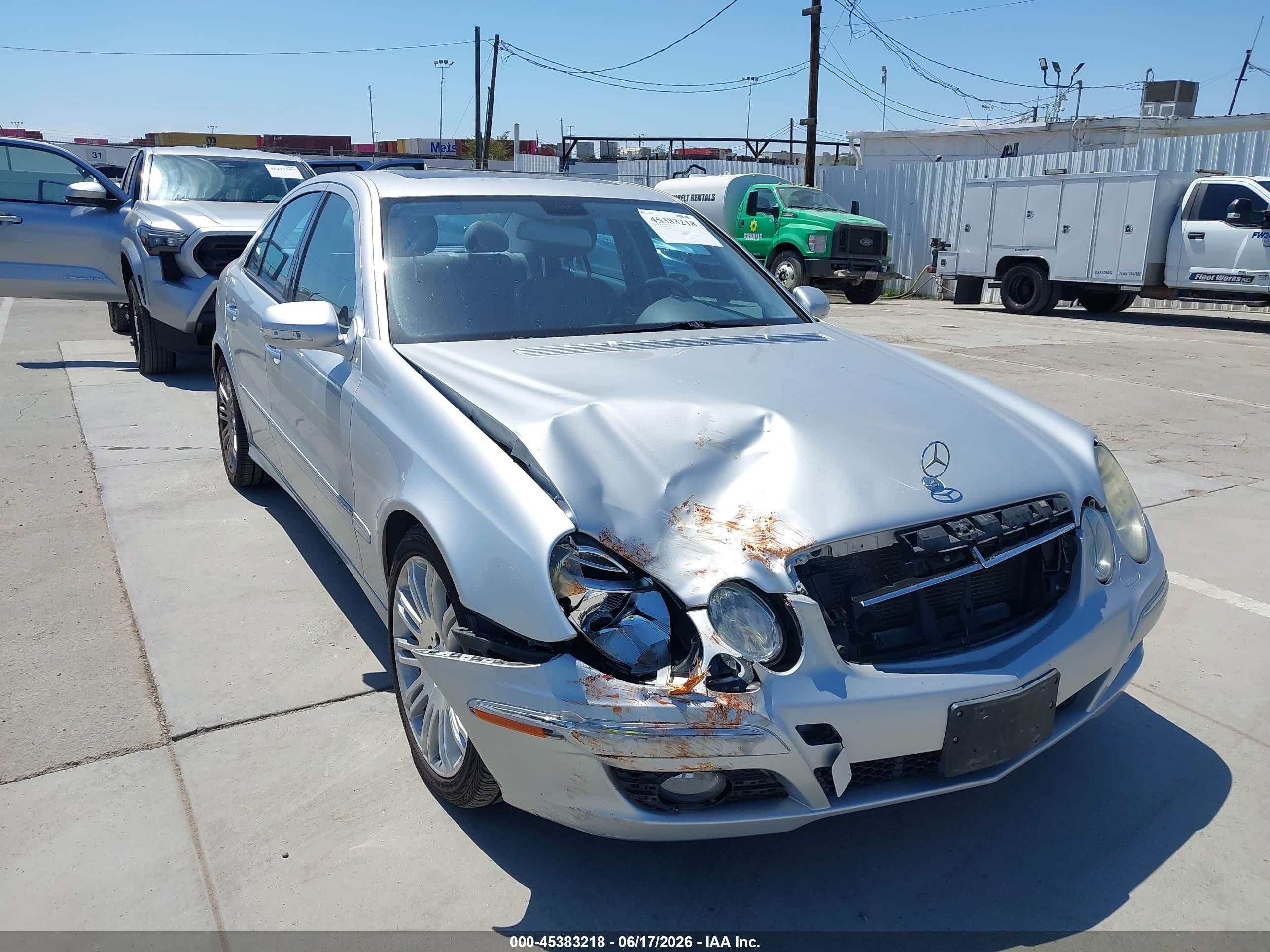 2007 Mercedes-benz E 350   Silver vin: WDBUF56X57B085660