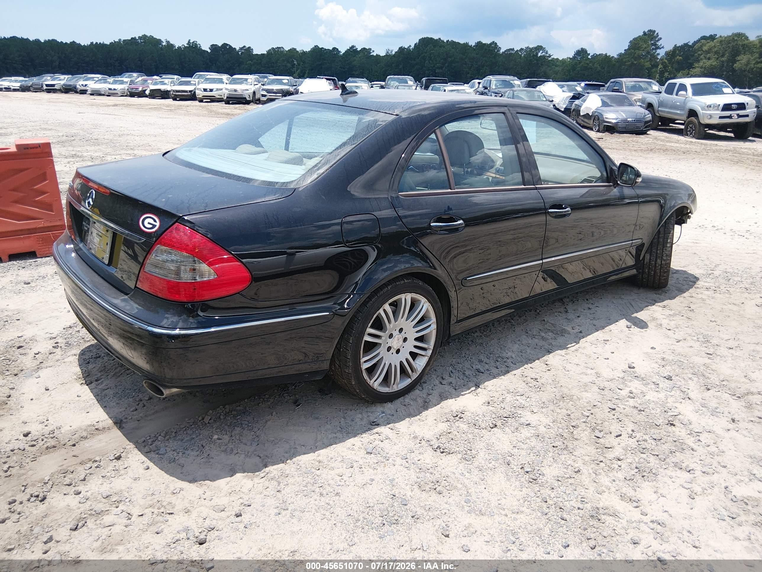 2008 Mercedes-benz E 350 Черный vin: WDBUF56X58B259292