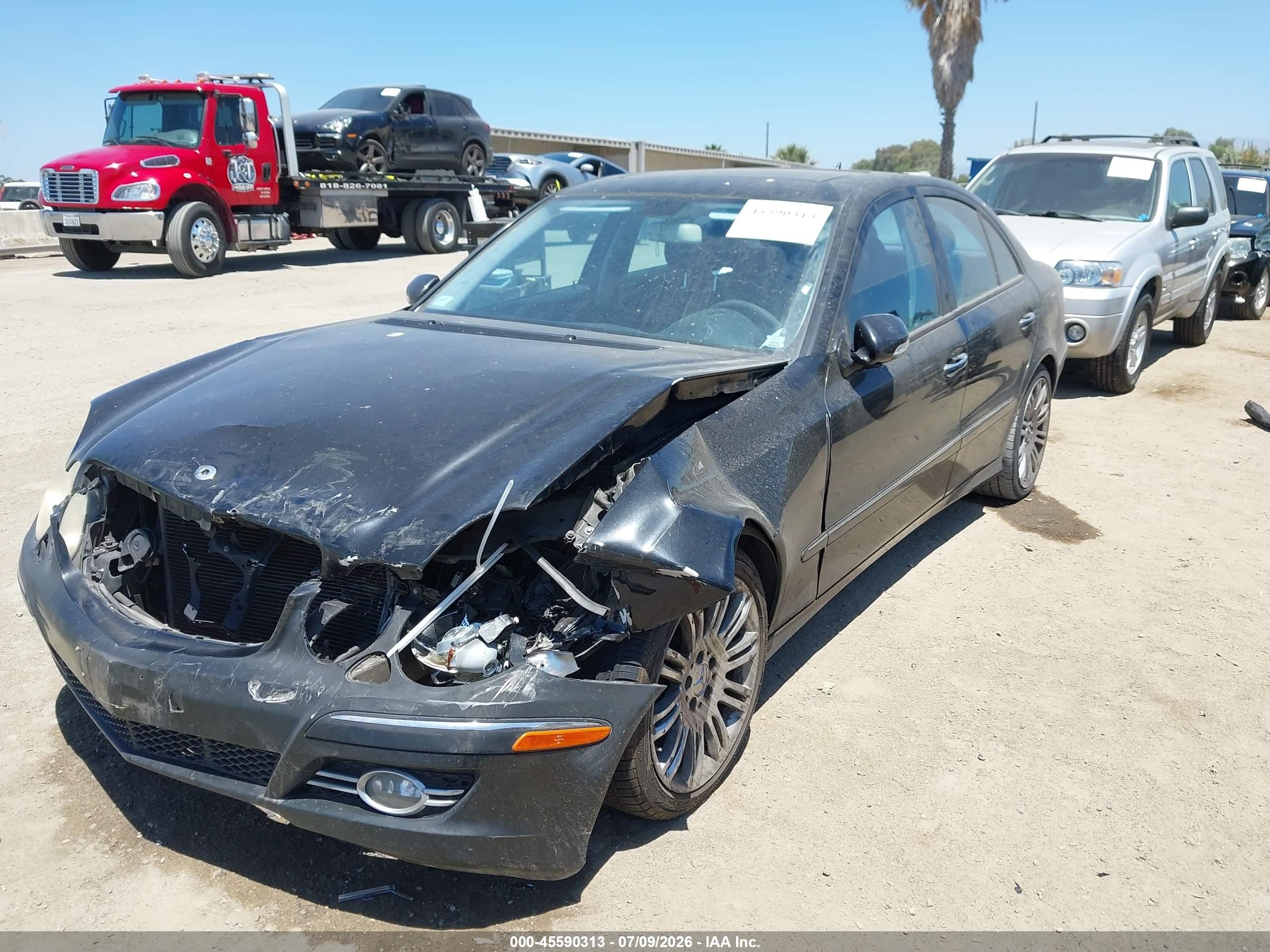 2008 Mercedes-benz E 350   Black vin: WDBUF56X58B304764
