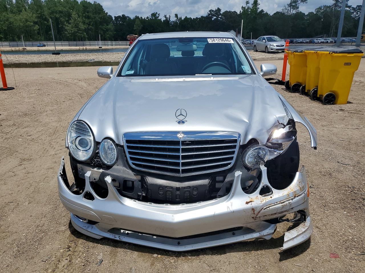 2008 Mercedes-benz E 350 Silver vin: WDBUF56X68B204835