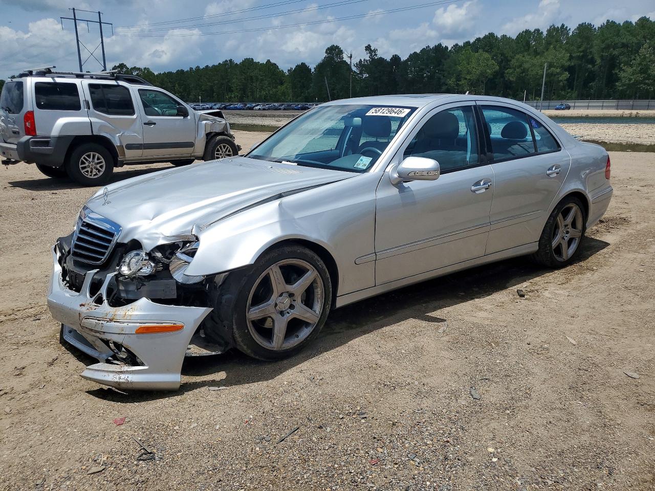 2008 Mercedes-benz E 350 Silver vin: WDBUF56X68B204835