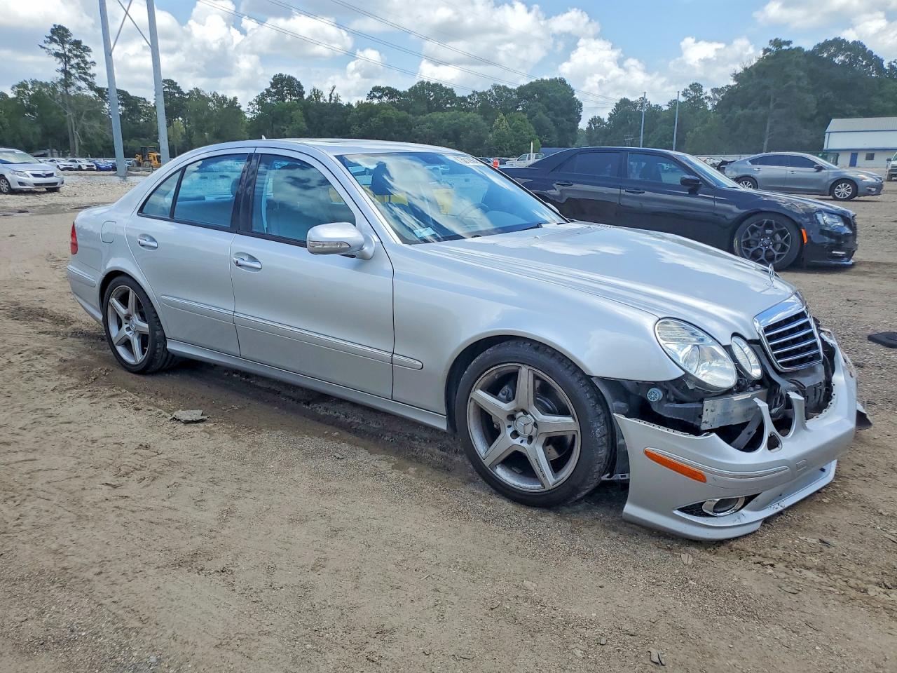 2008 Mercedes-benz E 350 Silver vin: WDBUF56X68B204835