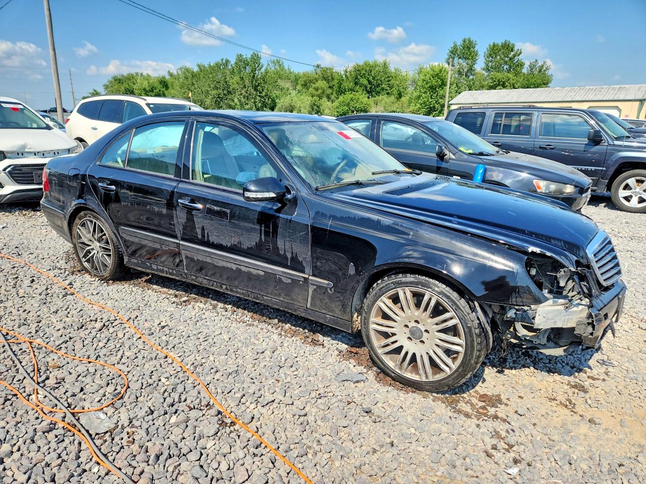 2008 Mercedes-benz E 350 Black vin: WDBUF56X68B217536