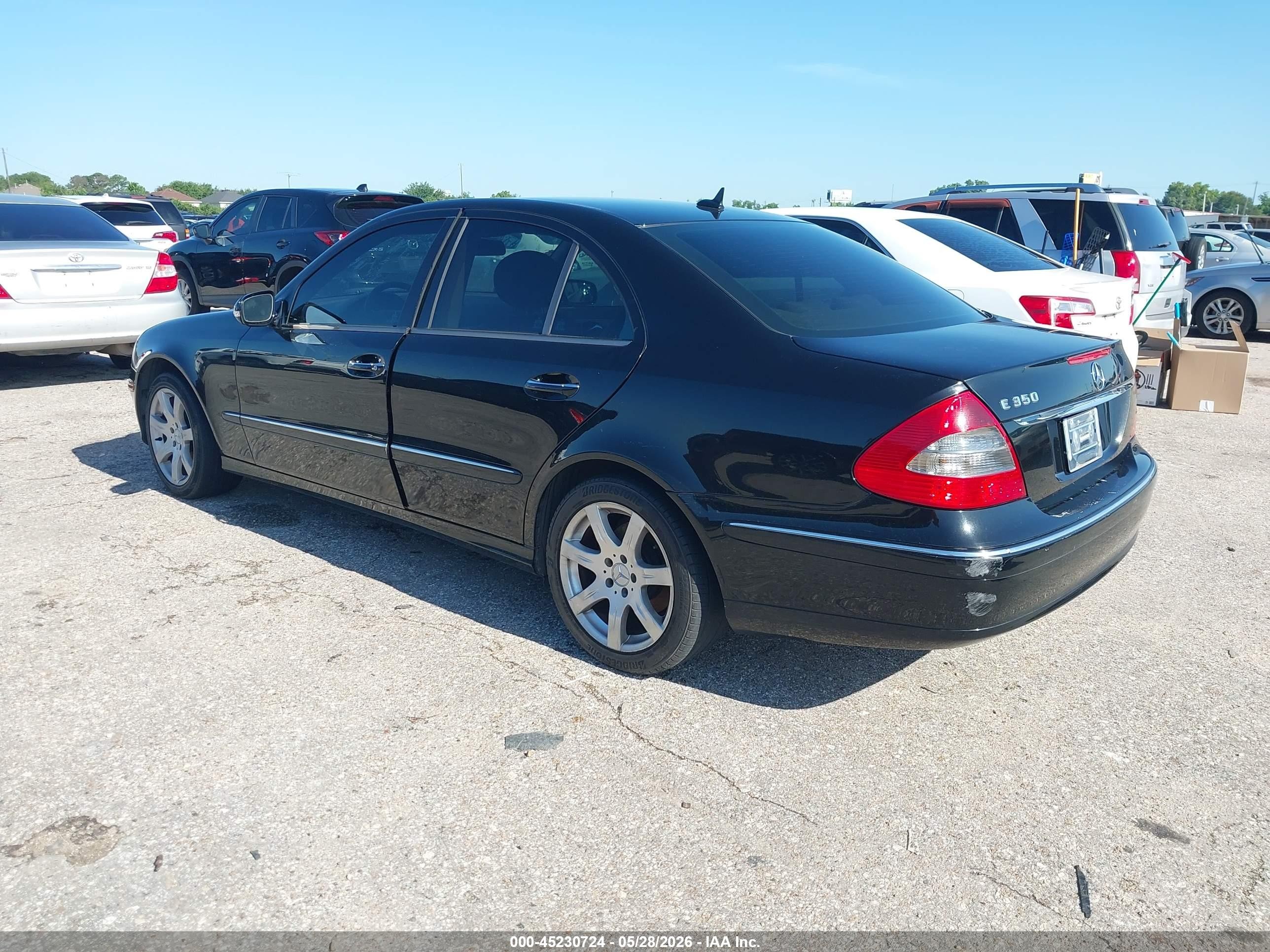 2007 Mercedes-benz E 350 Черный vin: WDBUF56X77B001130
