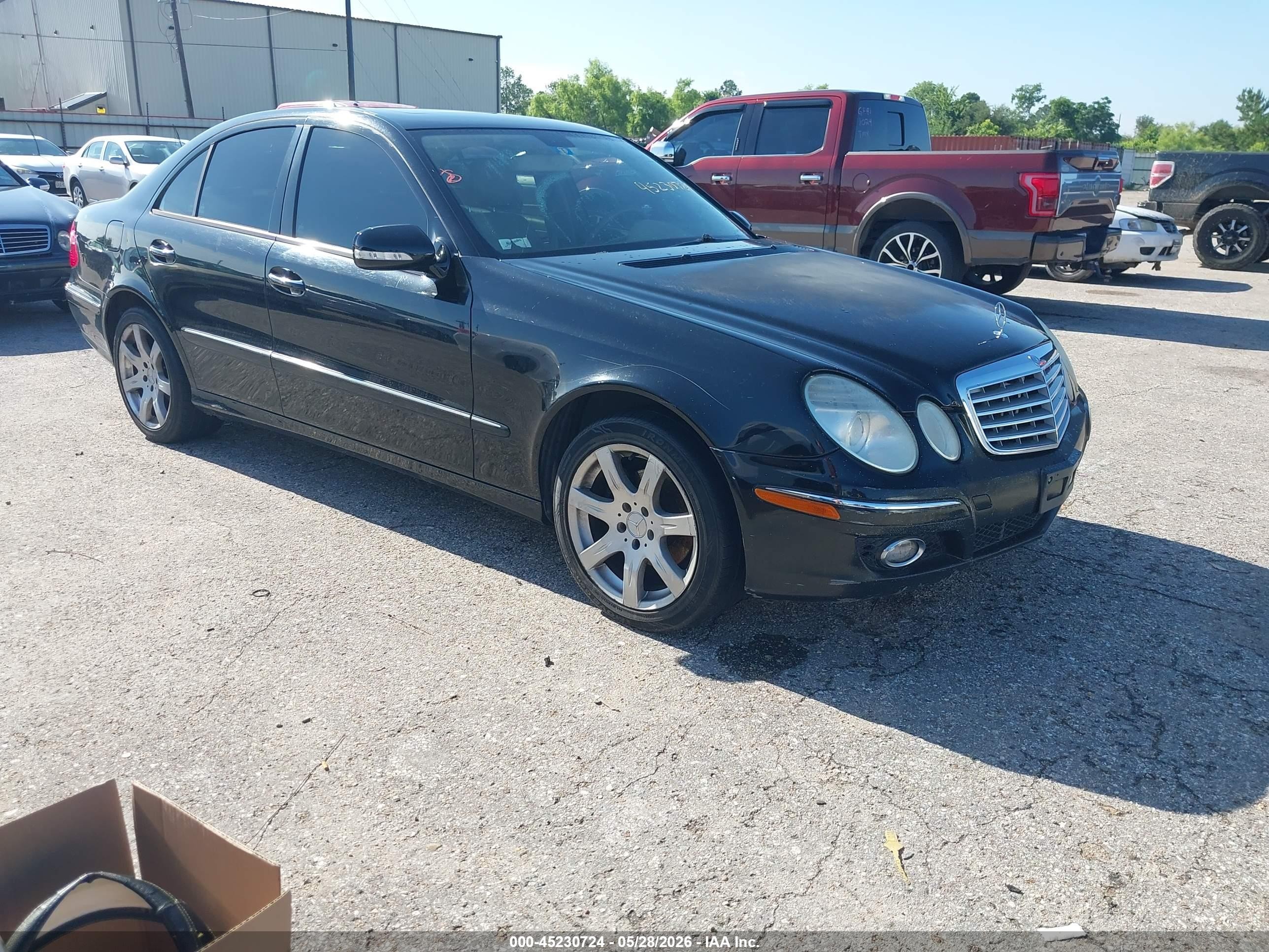 2007 Mercedes-benz E 350   Черный vin: WDBUF56X77B001130