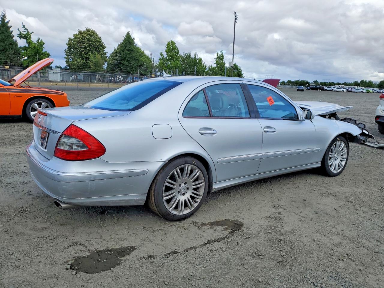 2007 Mercedes-benz E 350 Silver vin: WDBUF56X77B065250