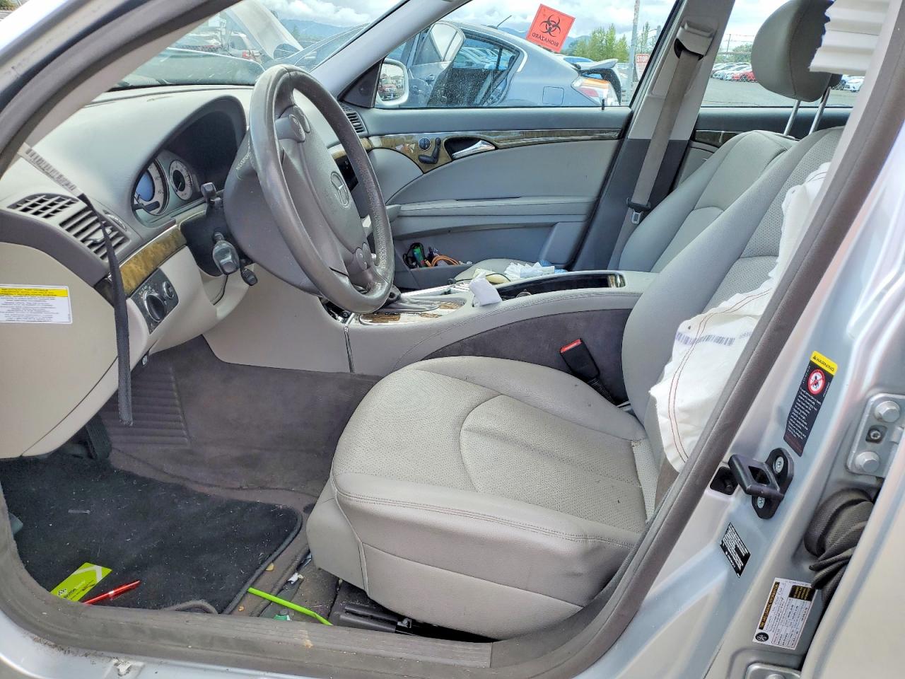 2007 Mercedes-benz E 350 Silver vin: WDBUF56X77B065250