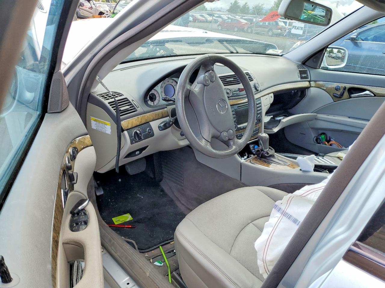 2007 Mercedes-benz E 350 Silver vin: WDBUF56X77B065250