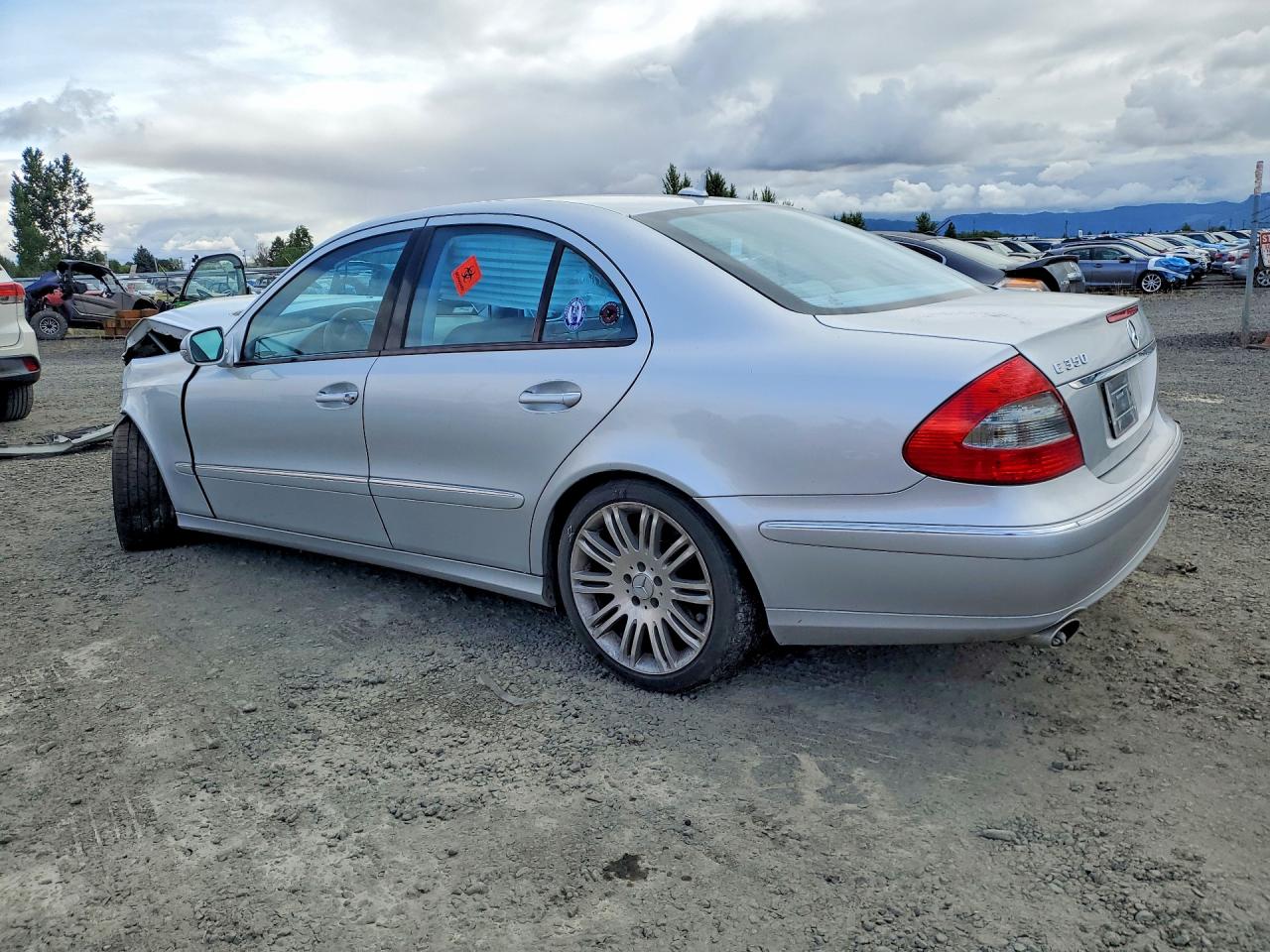 2007 Mercedes-benz E 350 Silver vin: WDBUF56X77B065250