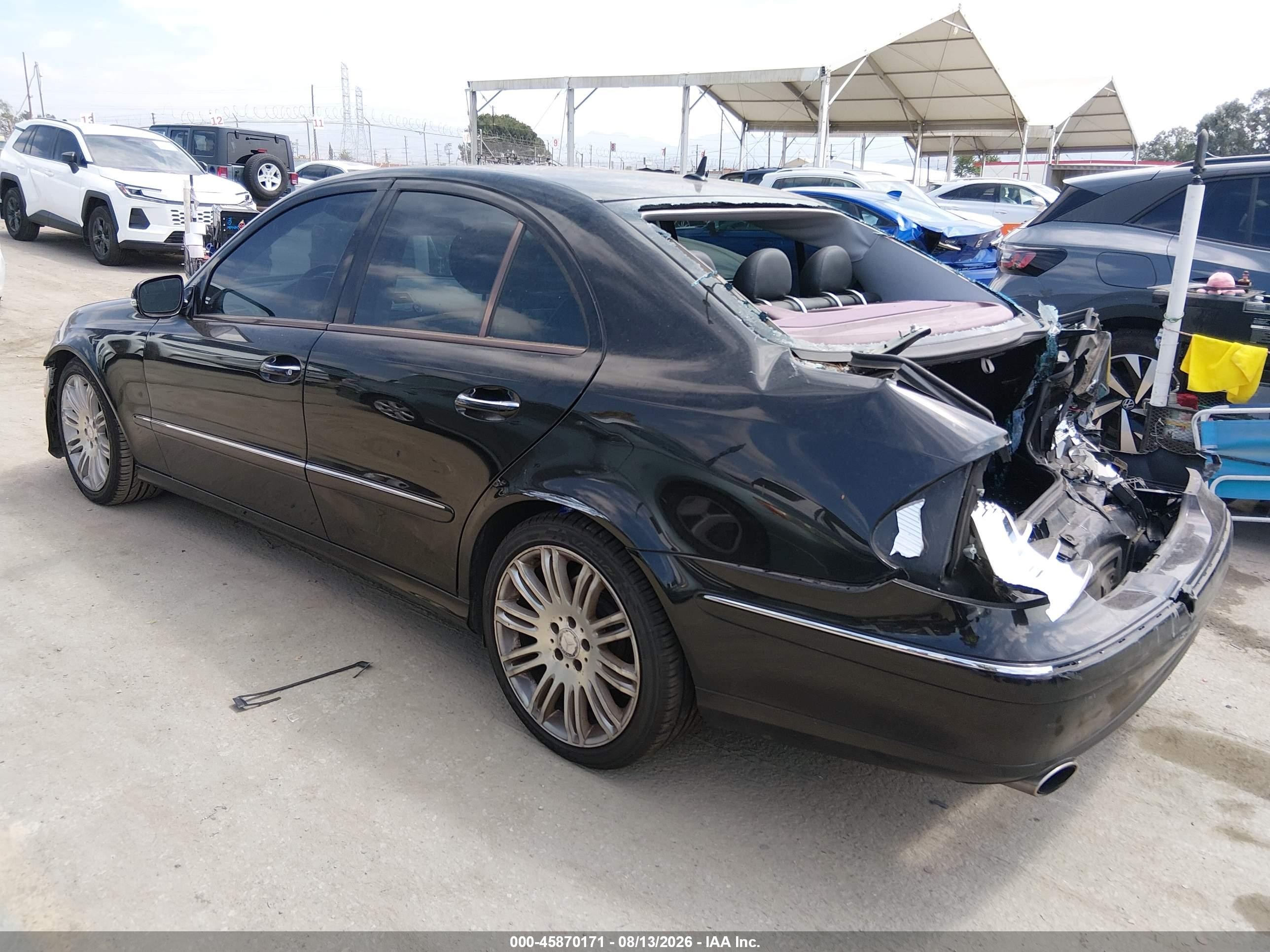 2007 Mercedes-benz E 350   Black vin: WDBUF56X77B075664