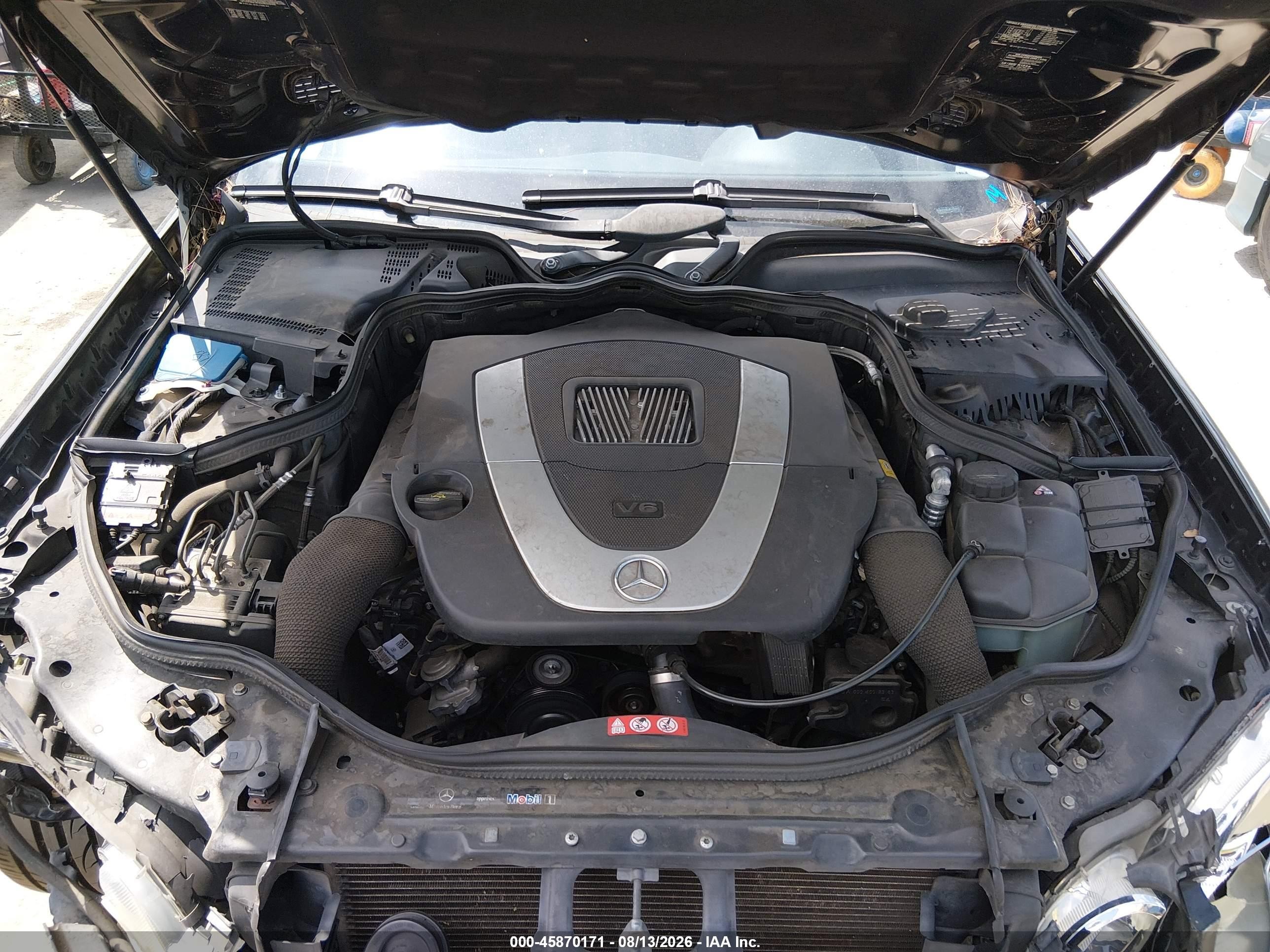 2007 Mercedes-benz E 350   Black vin: WDBUF56X77B075664