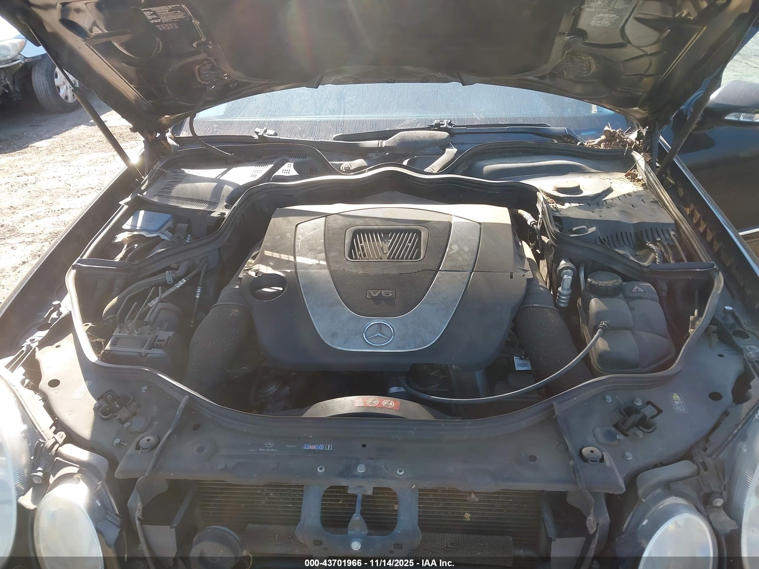 2007 Mercedes-benz E 350   Черный vin: WDBUF56X77B091086