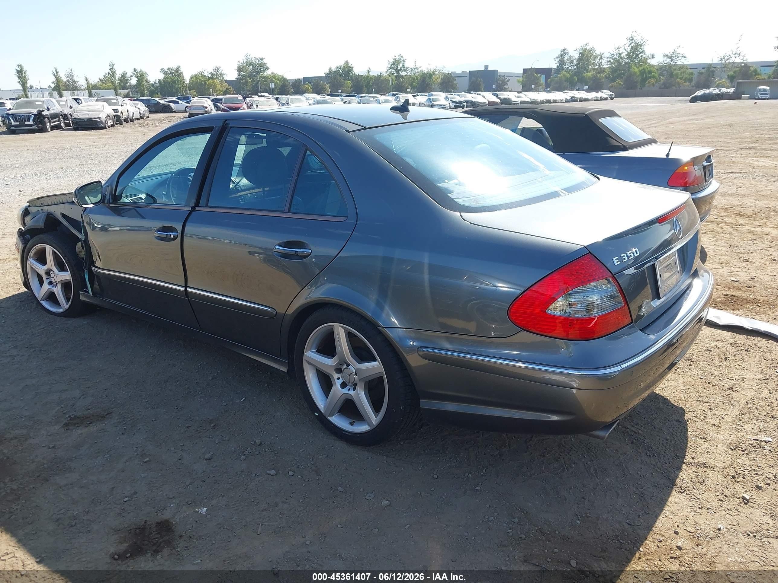 2008 Mercedes-benz E 350   Gray vin: WDBUF56X78B280418