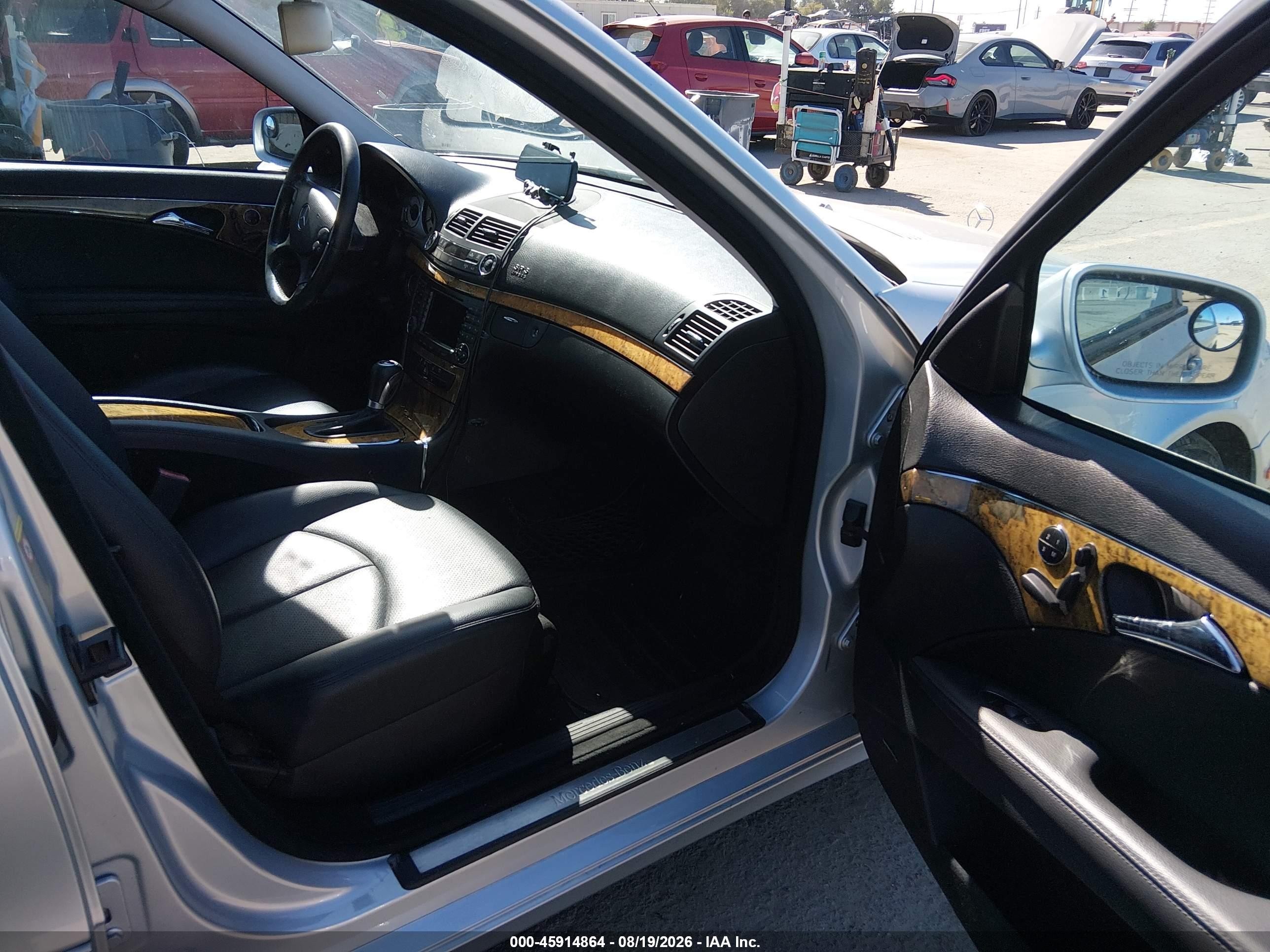 2007 Mercedes-benz E 350 Silver vin: WDBUF56X87B057951