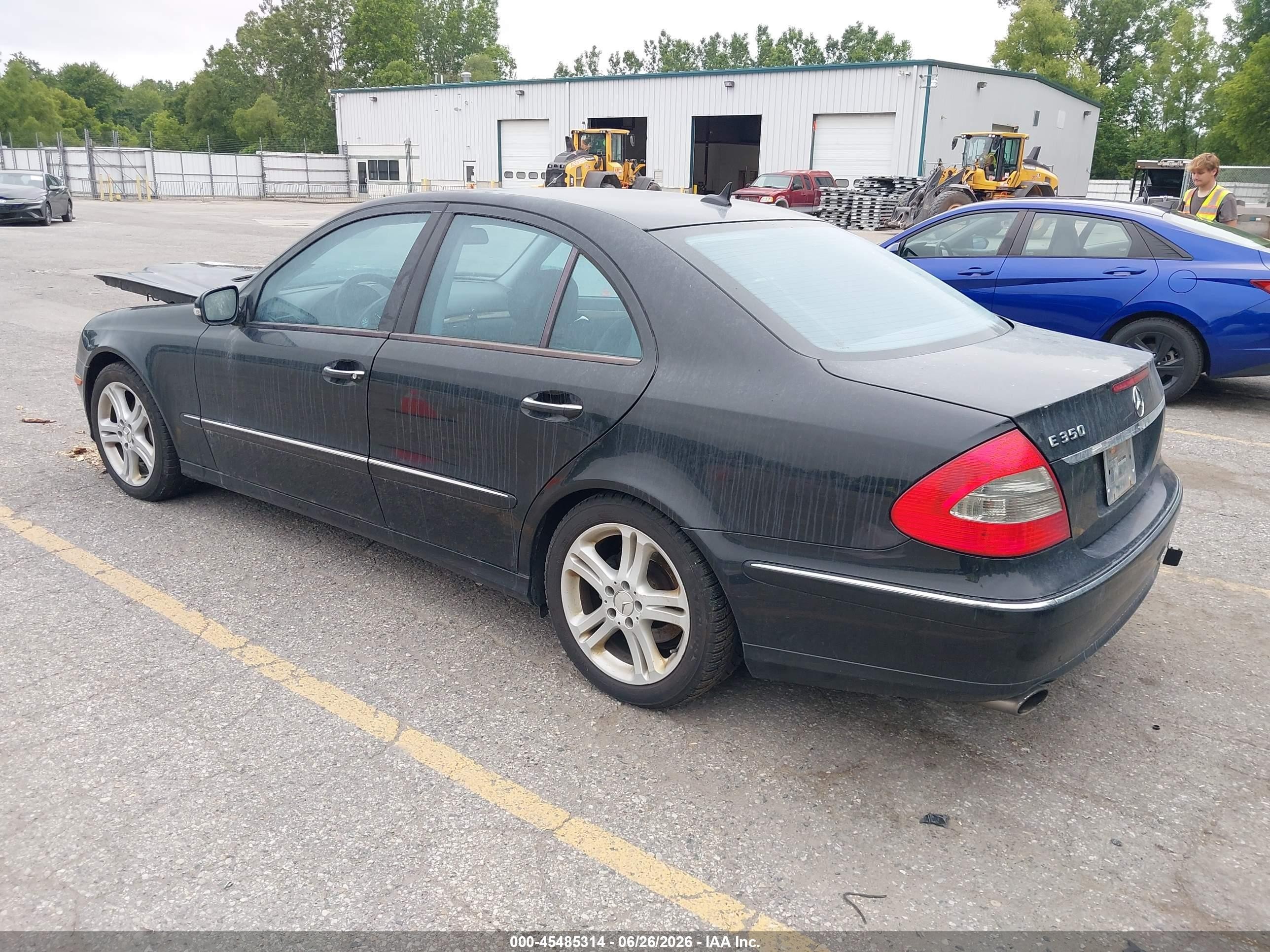 2007 Mercedes-benz E 350   Black vin: WDBUF56X97B064391