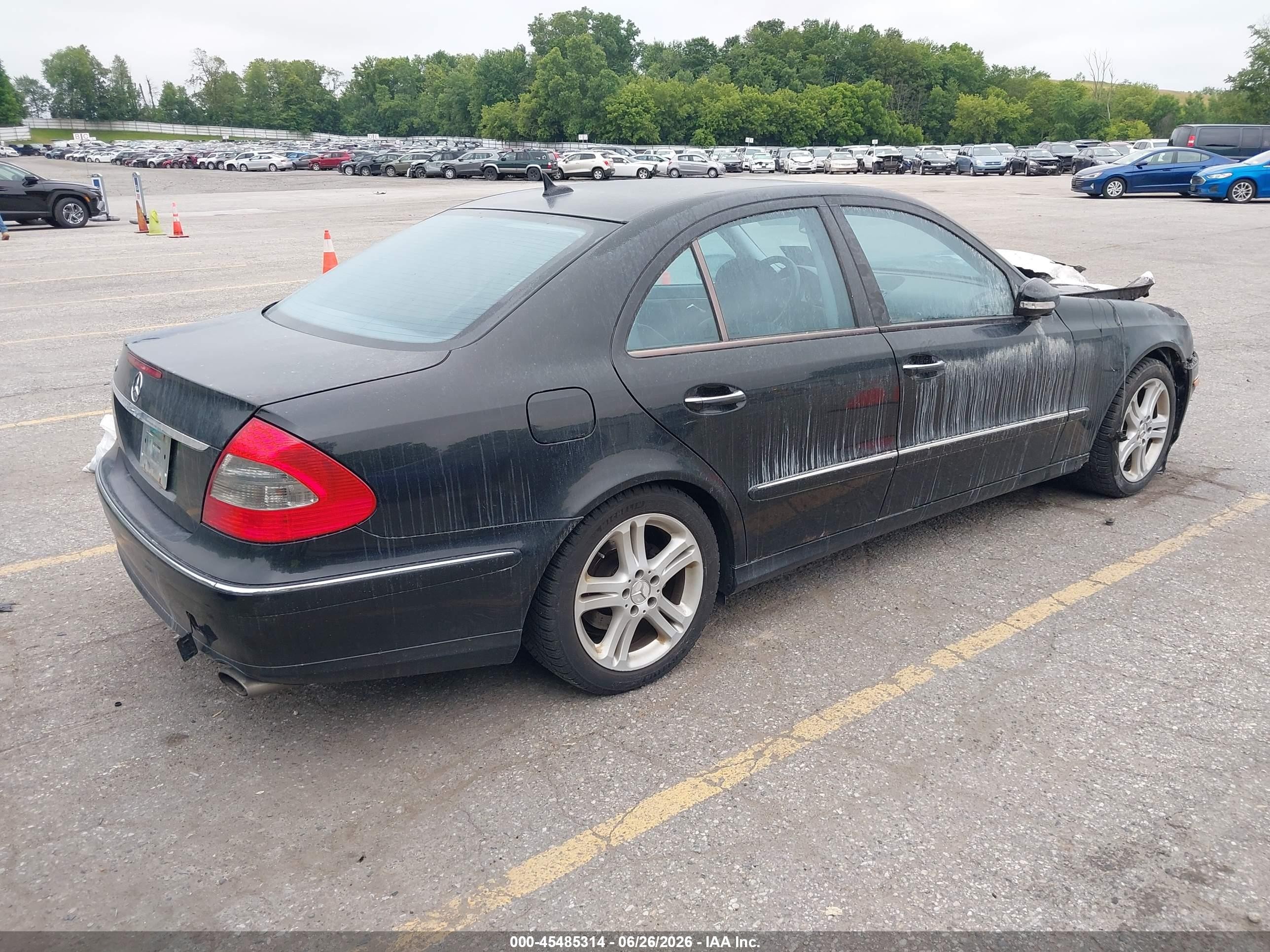 2007 Mercedes-benz E 350   Black vin: WDBUF56X97B064391