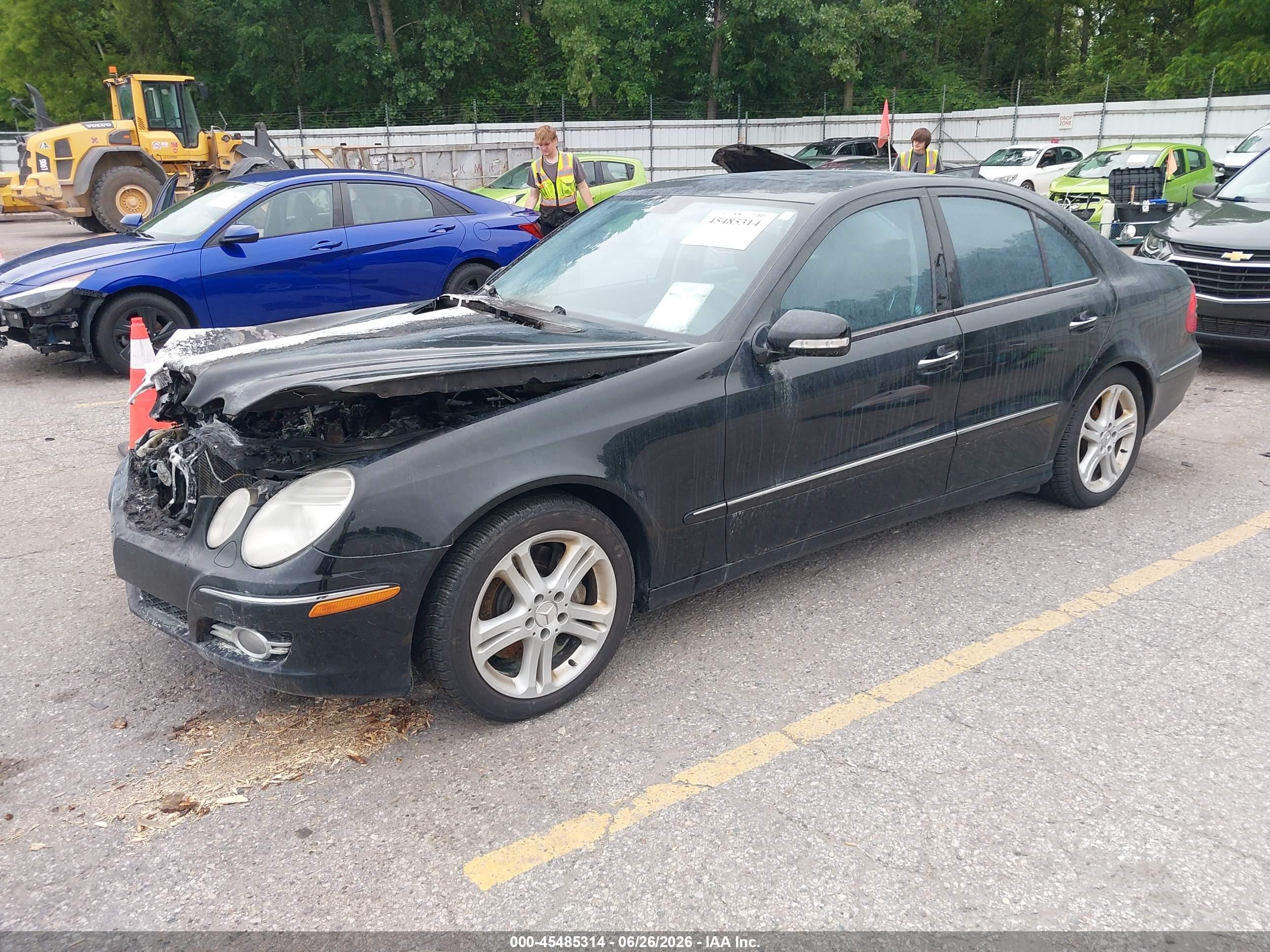 2007 Mercedes-benz E 350   Black vin: WDBUF56X97B064391