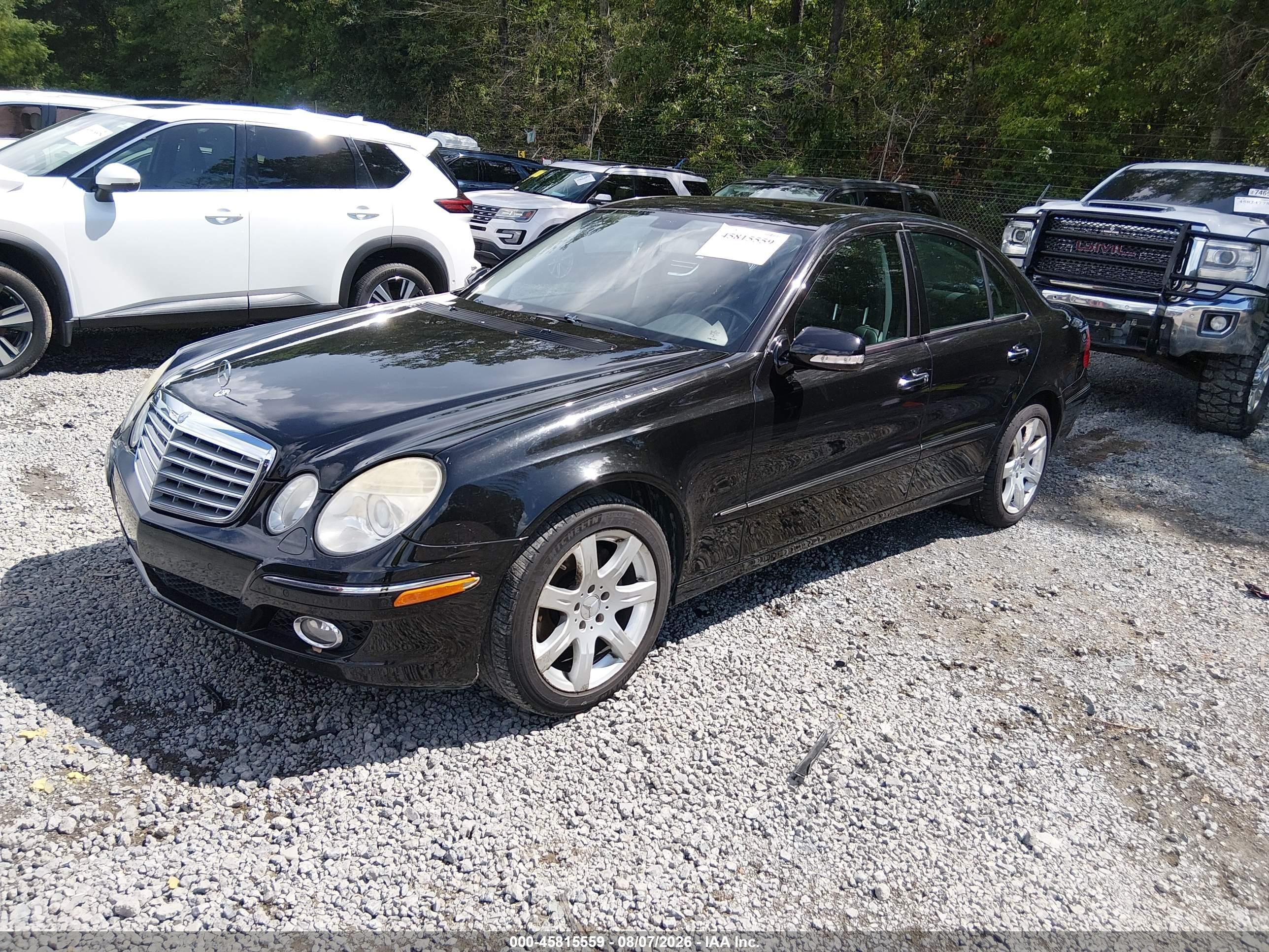 2007 Mercedes-benz E 350   Black vin: WDBUF56X97B097956