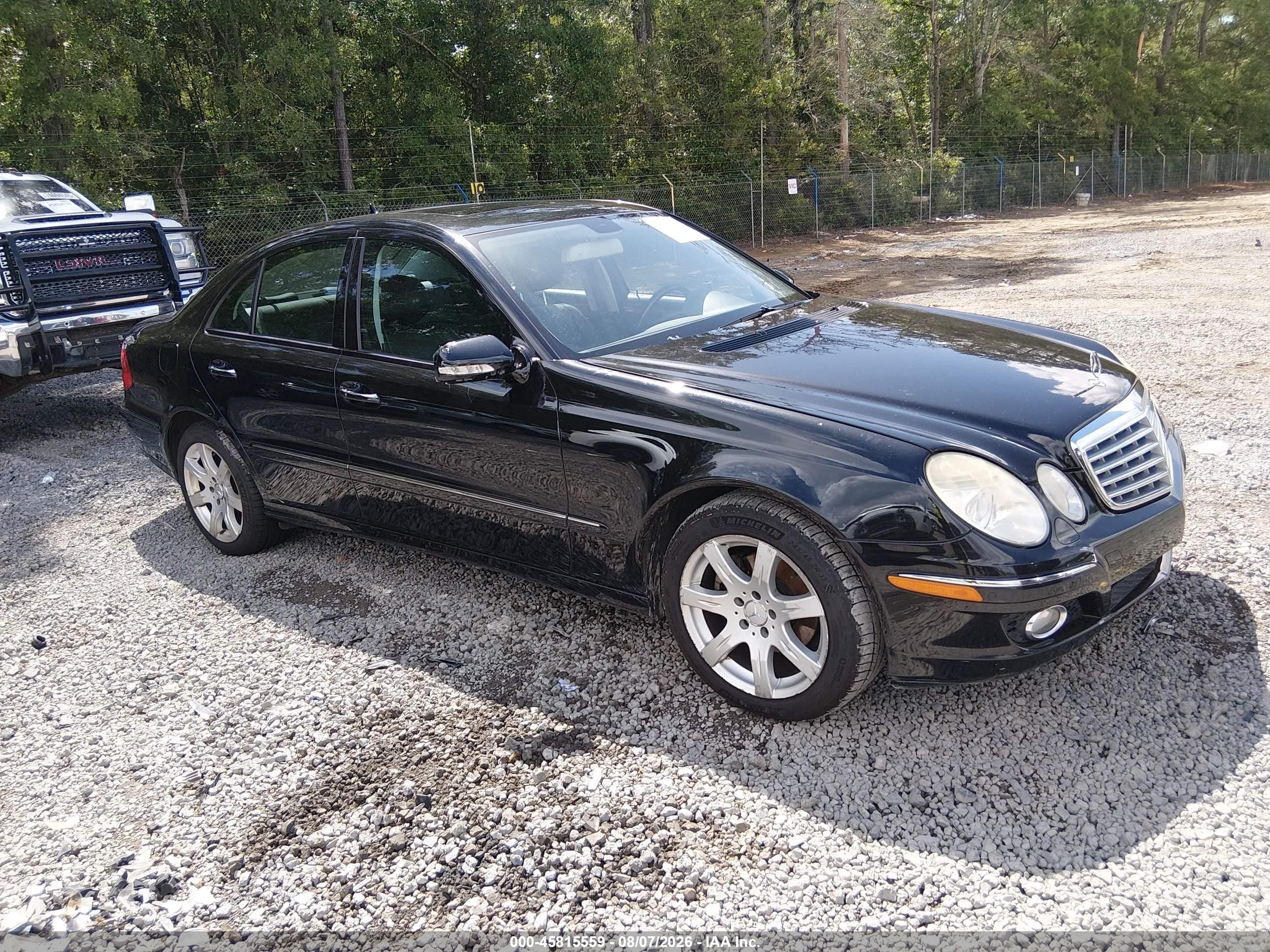 2007 Mercedes-benz E 350   Black vin: WDBUF56X97B097956