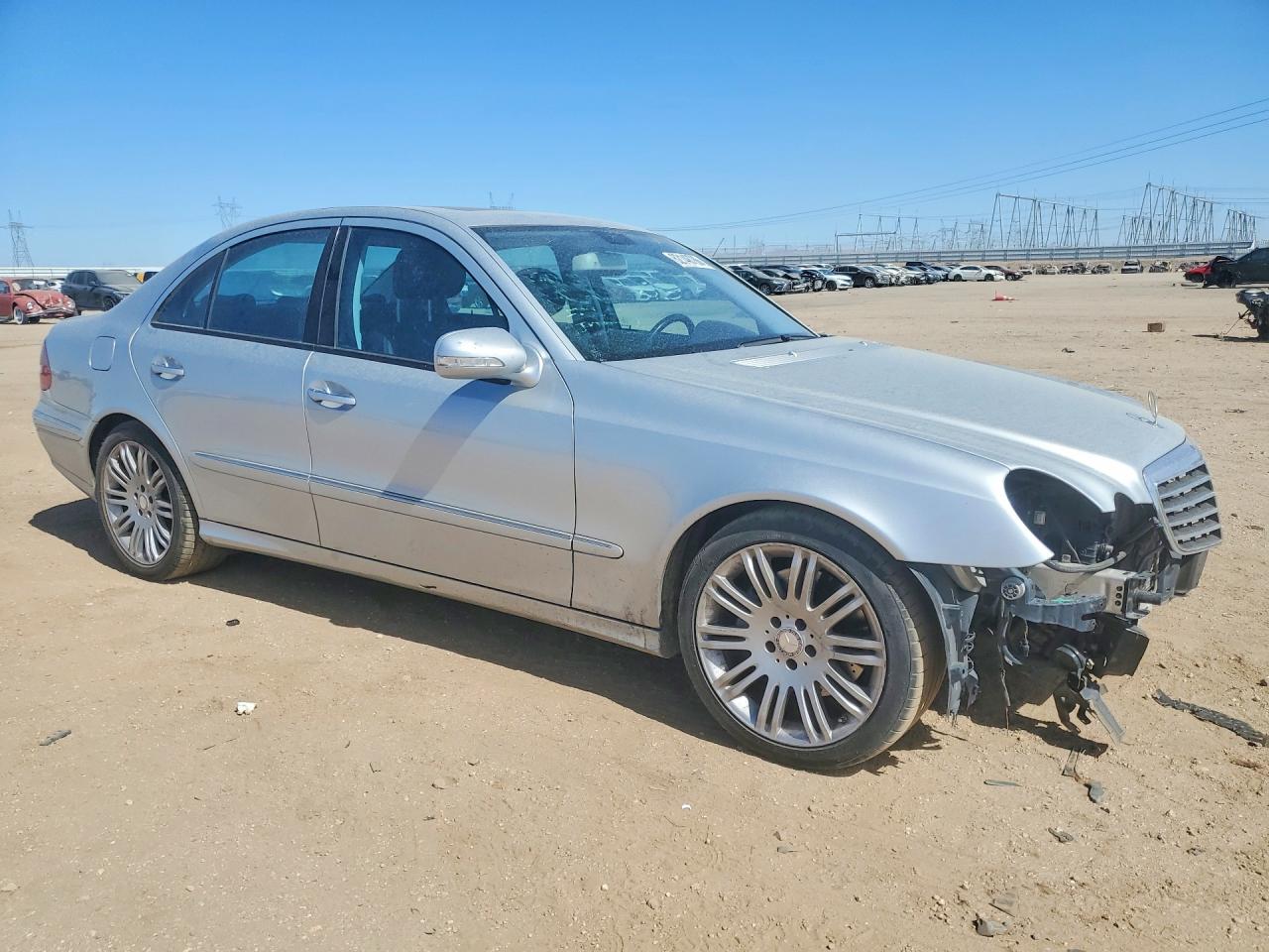 2008 Mercedes-benz E 350 Silver vin: WDBUF56X98B348329