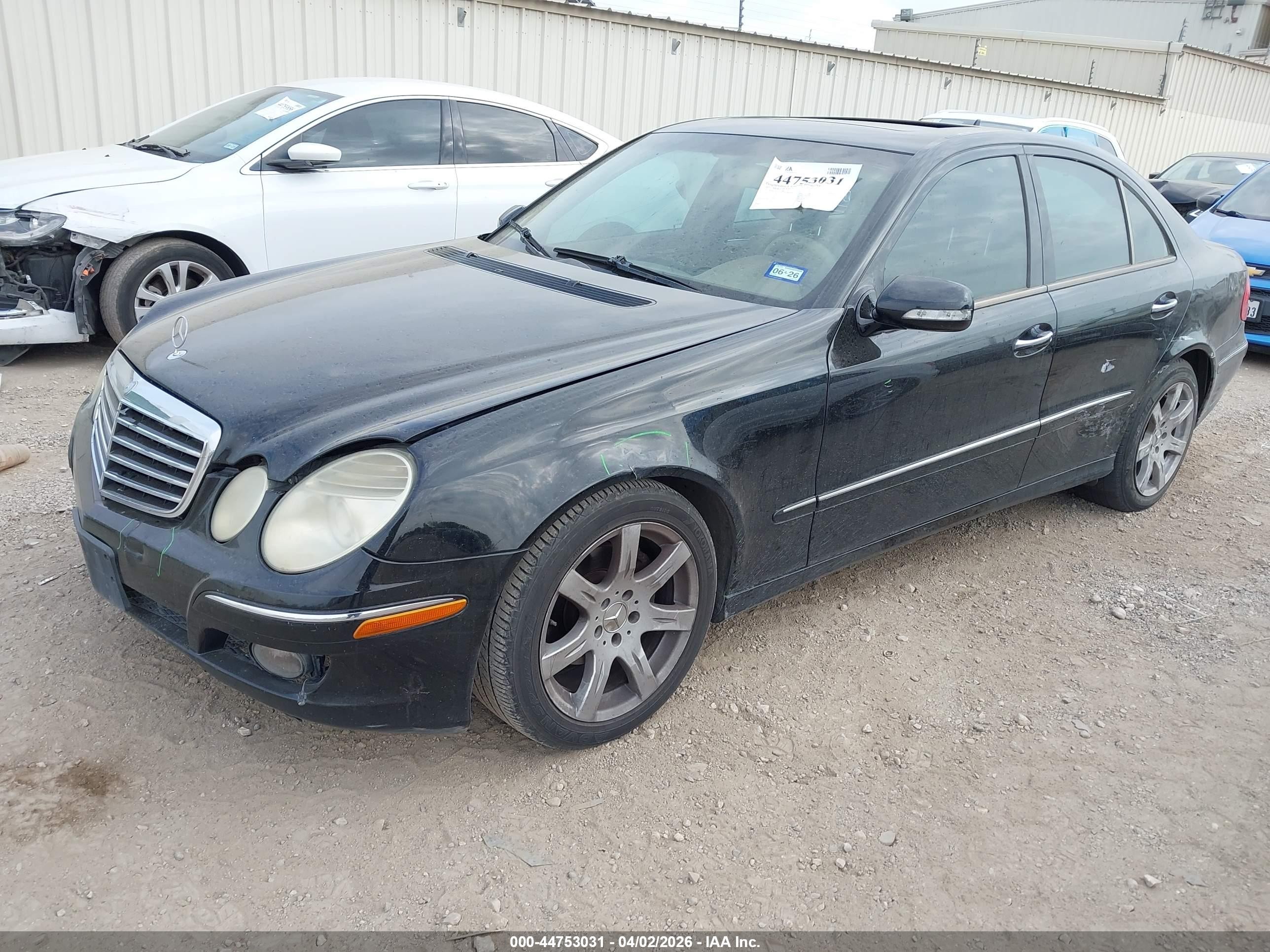 2007 Mercedes-benz E 350   Black vin: WDBUF56XX7B061192