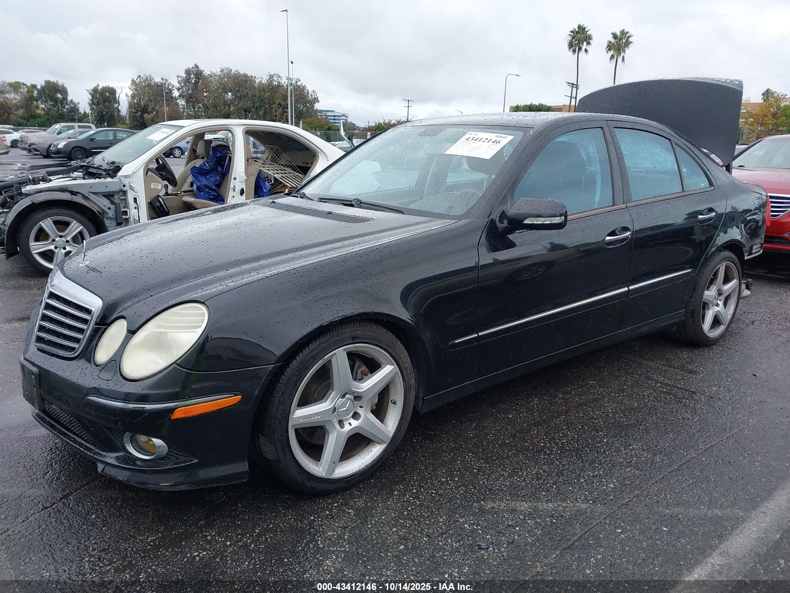 2009 Mercedes-benz E 350   Черный vin: WDBUF56XX9B428241
