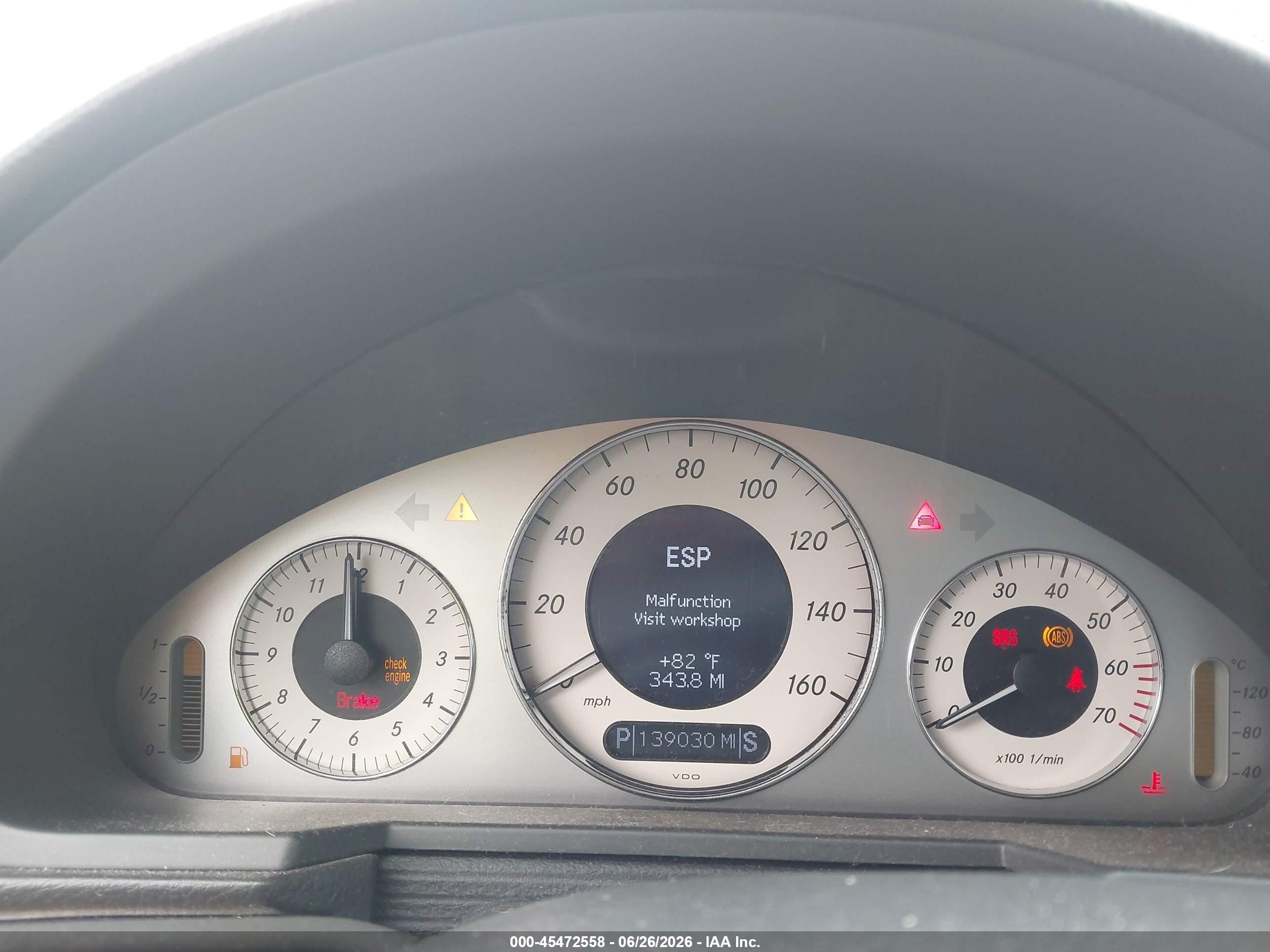 2005 Mercedes-benz E 320   Black vin: WDBUF65J65A636846